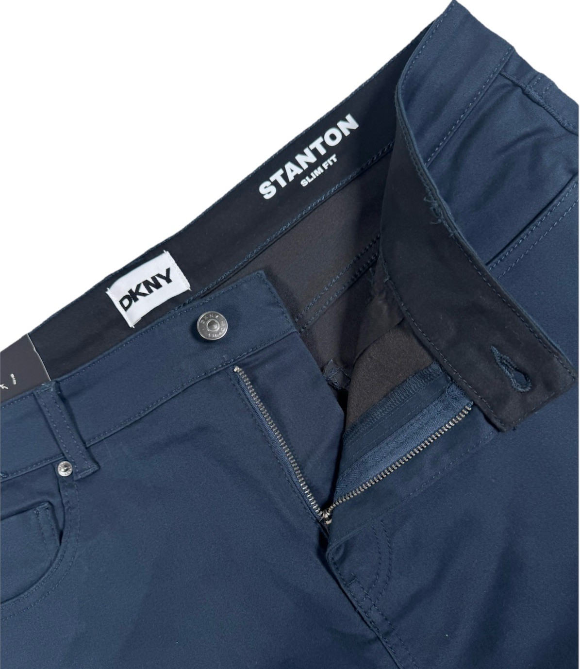 NWT DKNY Mens Ultimate Stretch Pants Stanton Slim Fit 30 32 33 34 36 38 Navy K1