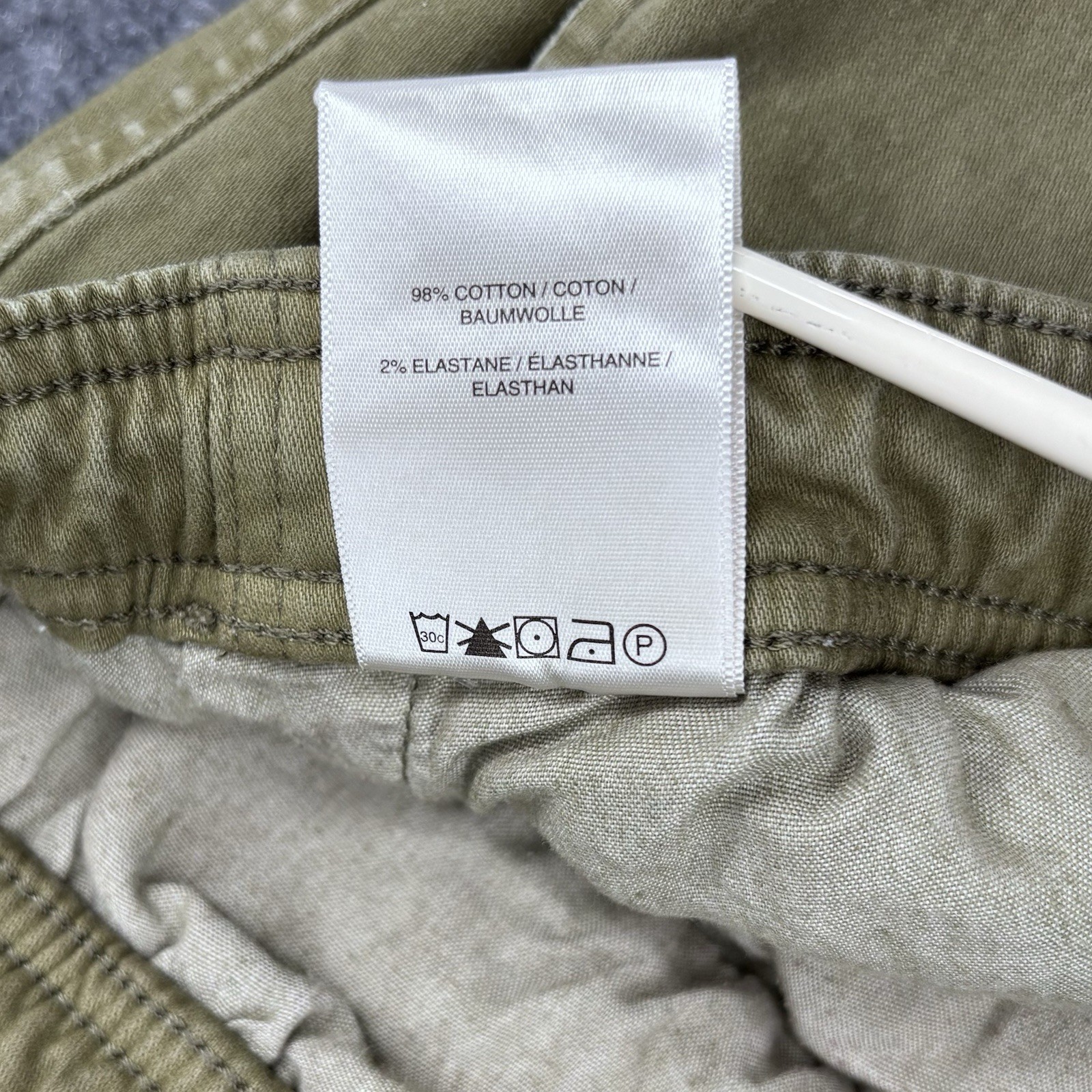 Silver Jeans Olive Green Pull On Cargo Pant Men’s 36X30 Streetwear Gorpcore