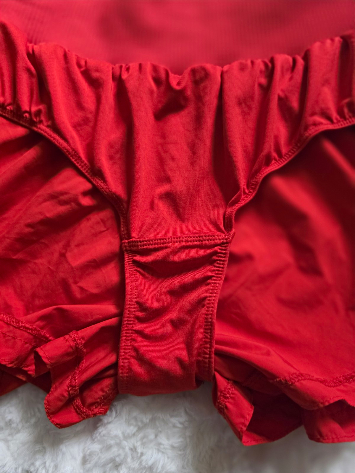 Free People Movement Womens S Carpe Diem Running Pickleball Athleisure Red Short