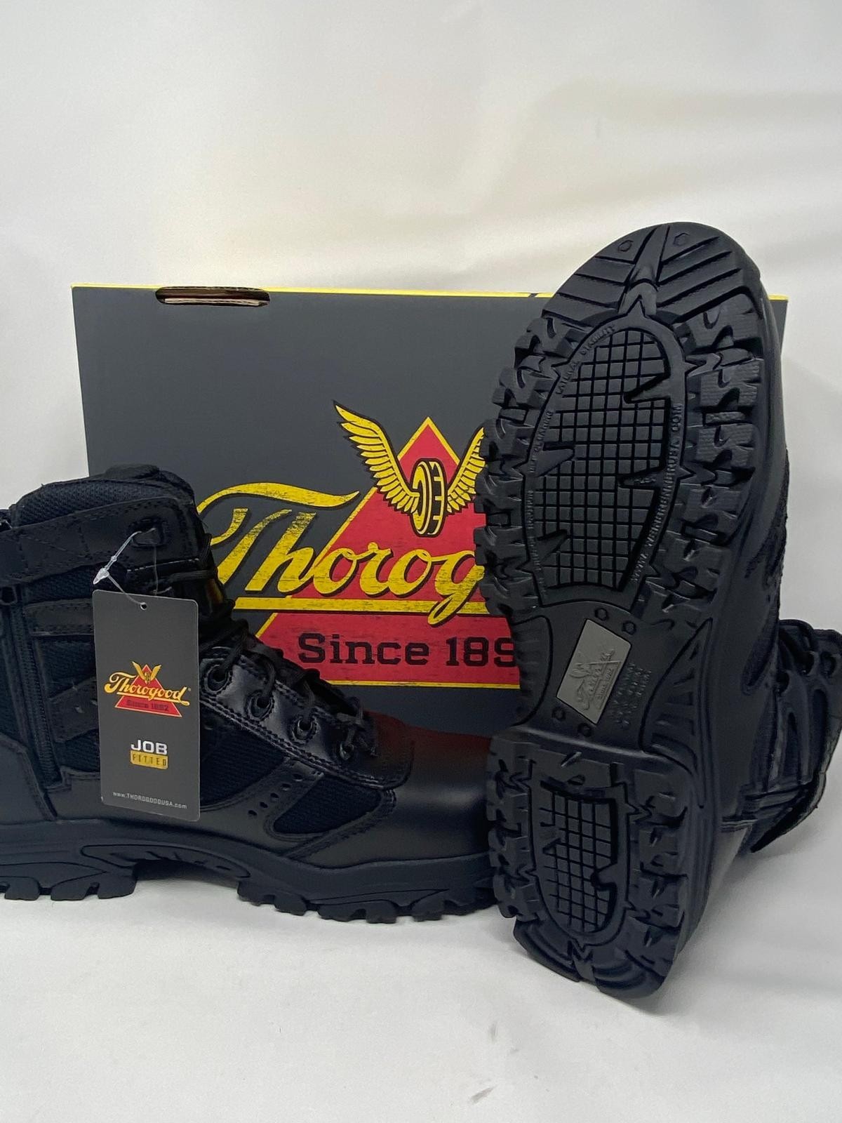 Thorogood 834-6218 Deuce Waterproof 6” Soft Toe, Full Grain Leather, Black