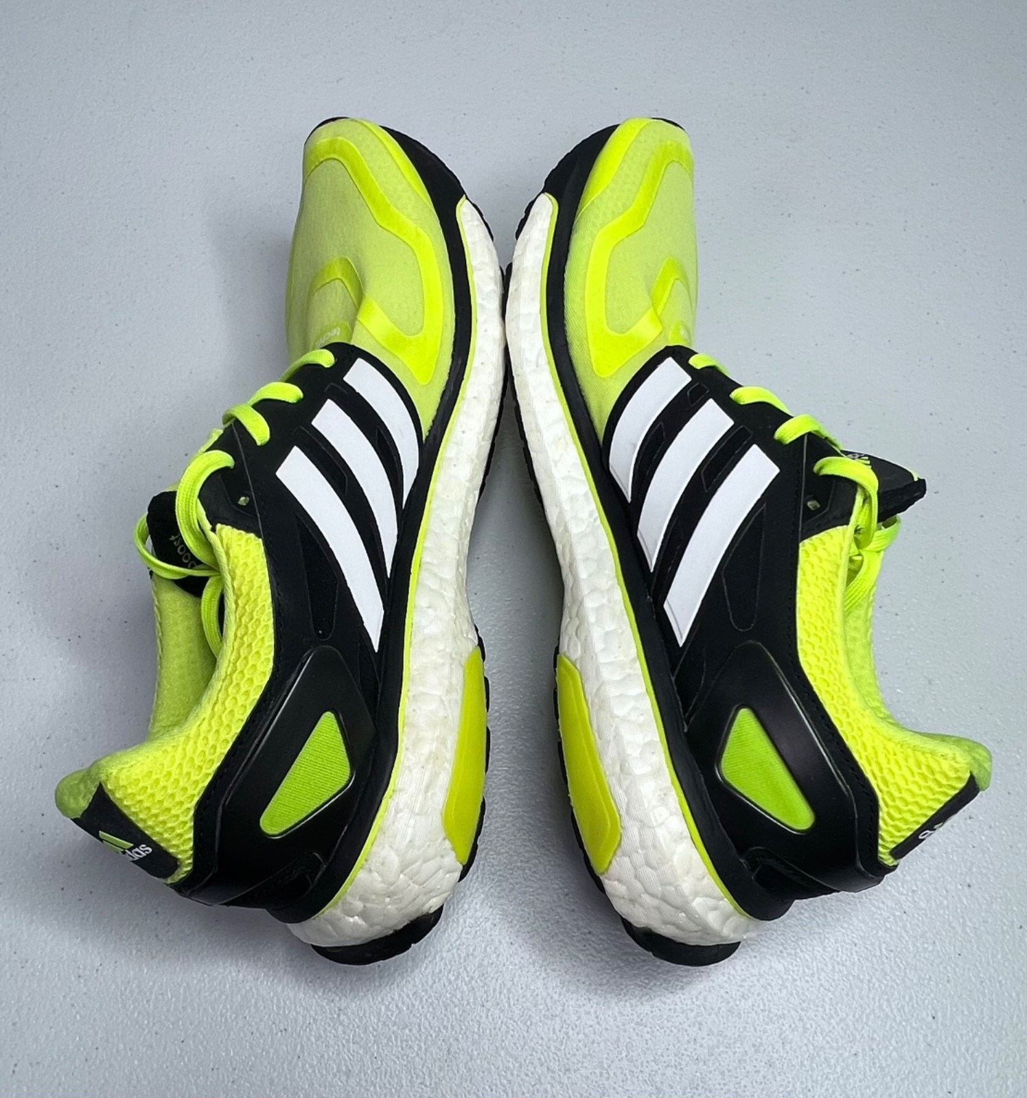 Adidas Energy Boost Running Shoes Sneakers Mens 8.5 Electric Yellow Volt Q34010