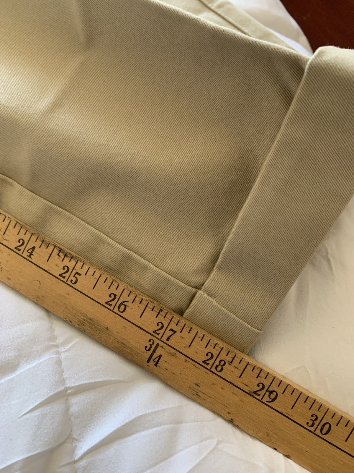 Orvis Classic 1856 Khaki Cotton Twill Flat Front Straight Chino Pants 36 NWOT