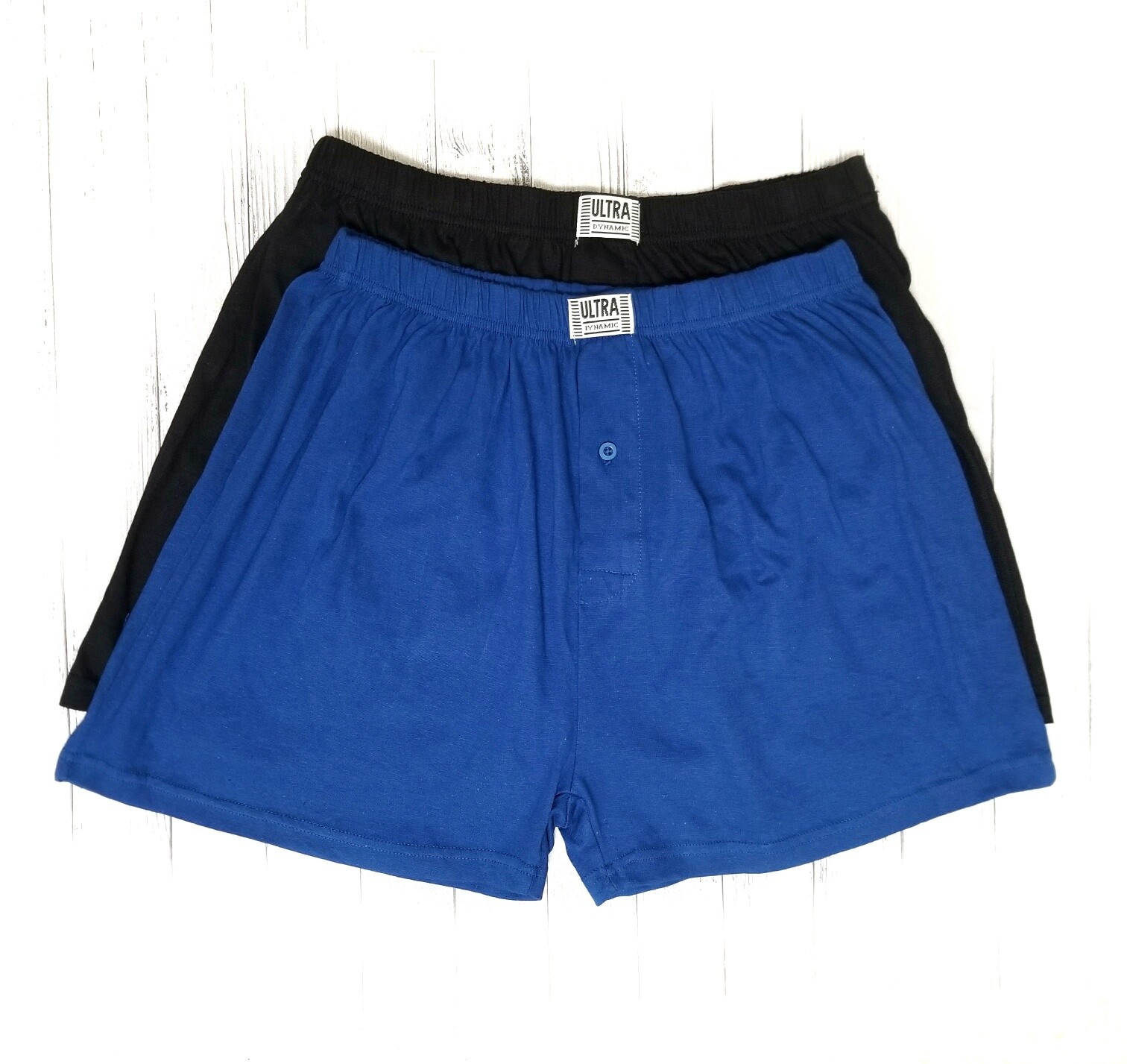 Ultra Men 100% Soft Stretch Premium Cotton Jersey Knit Boxer Trunk Underwear