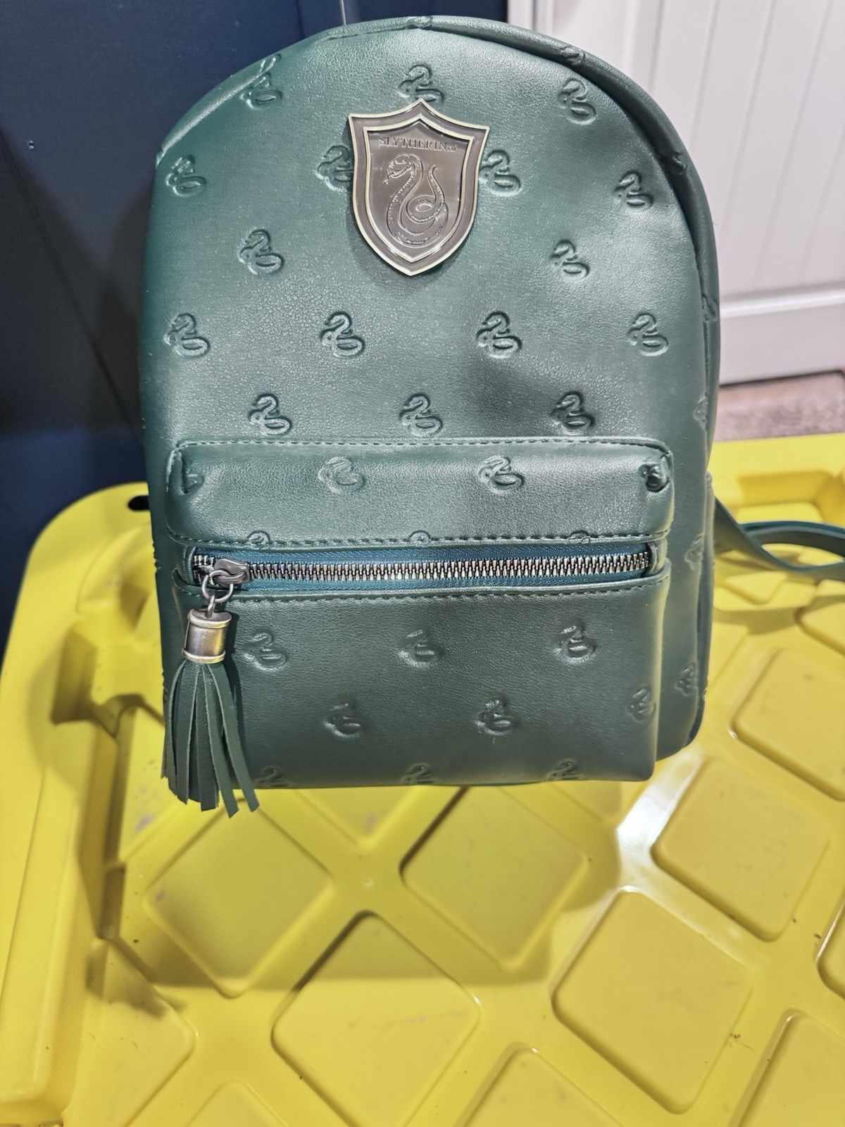 Loungefly Harry Potter Slytherin Green Quilted Crossbody Bag Zip & Magnetic