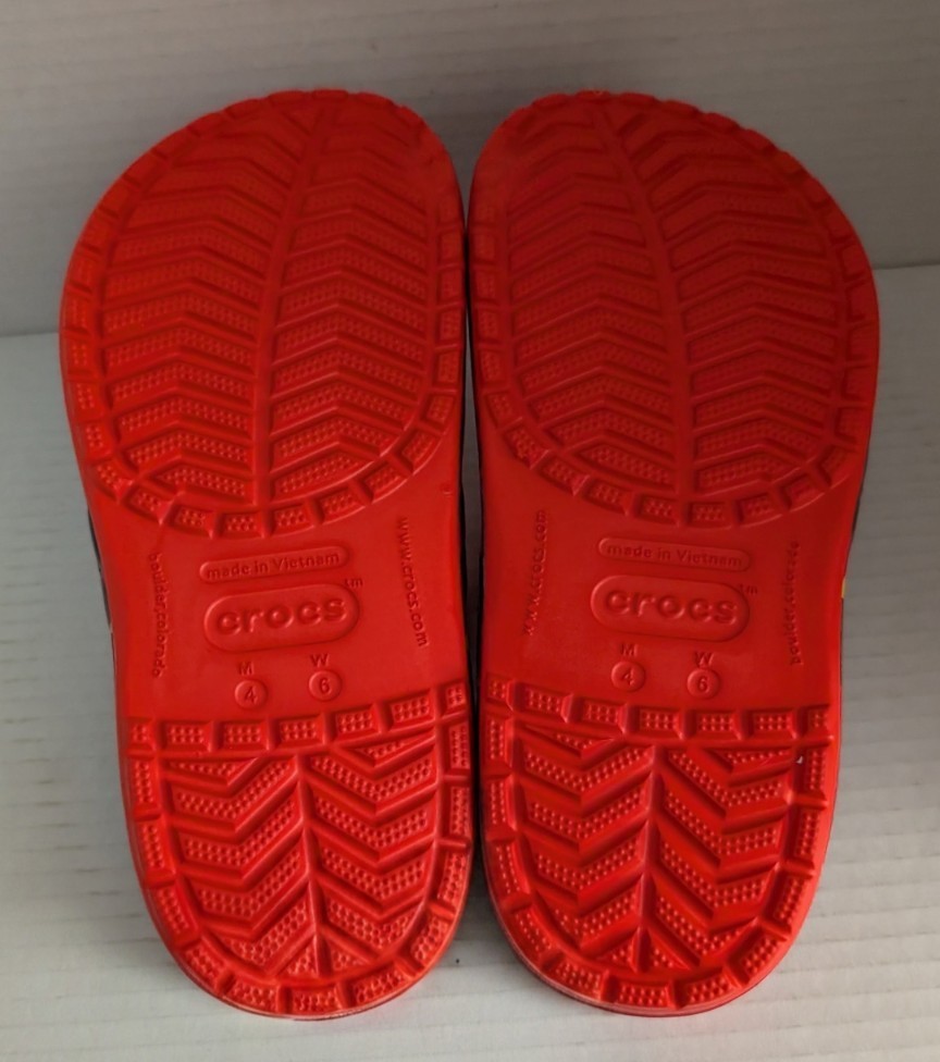 Disney Pixar Cars Crocs Lightning McQueen Red Classic Clogs M4/W6 Non Light Up