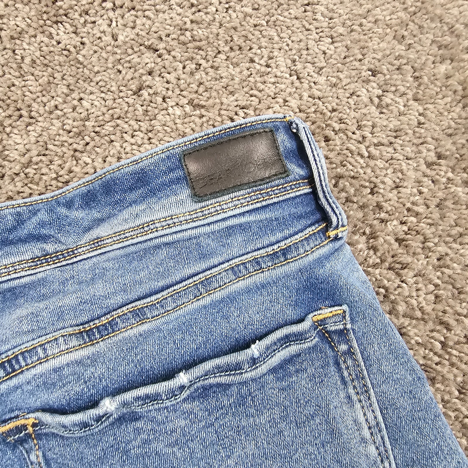 Dear John Jeans Women 32 Boot Cut Mid Rise Stretch Light Wash Sloane 33×32