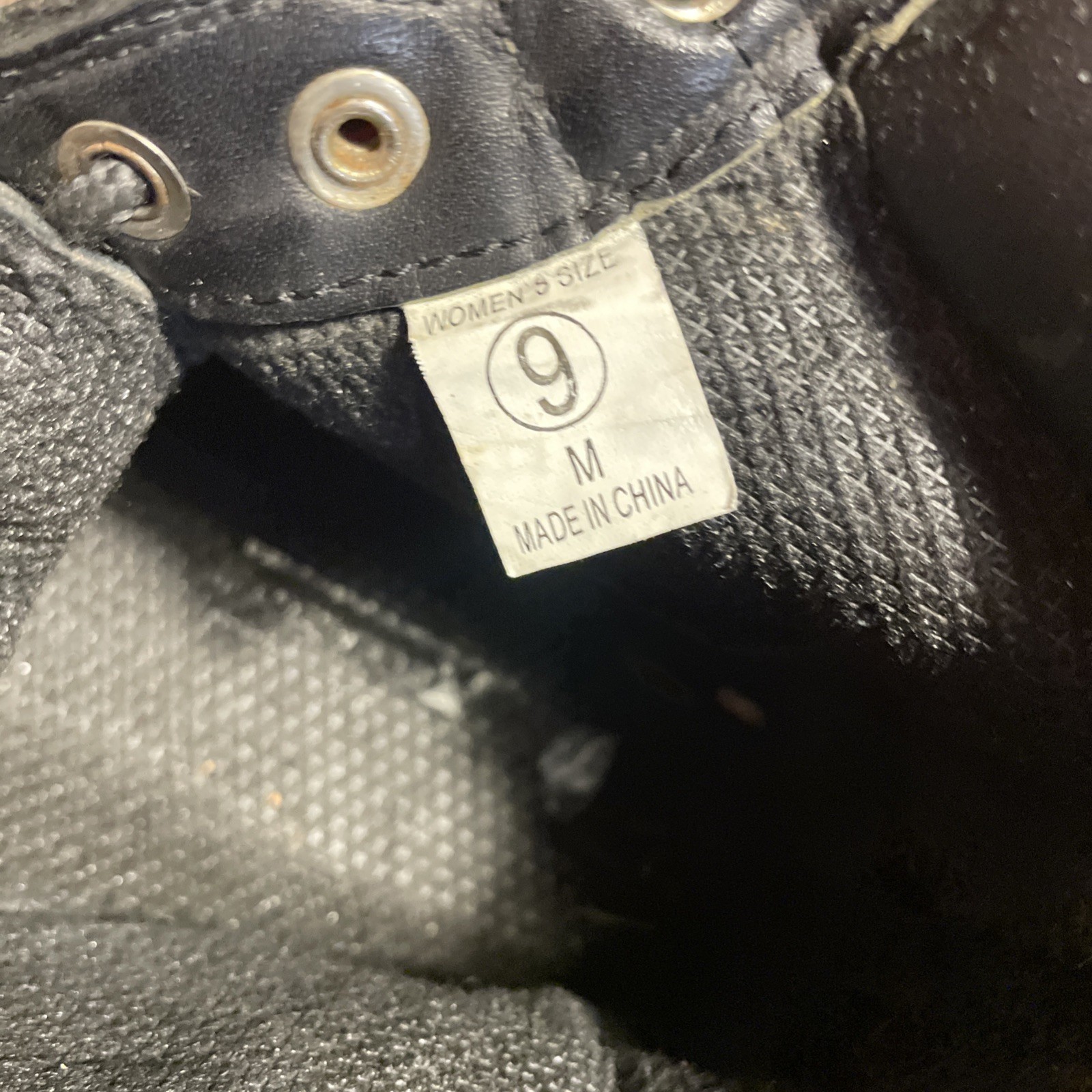 Element Motorcycle Boots Womens Size 9 Black Leather Logo Zip up Snap Lace Up
