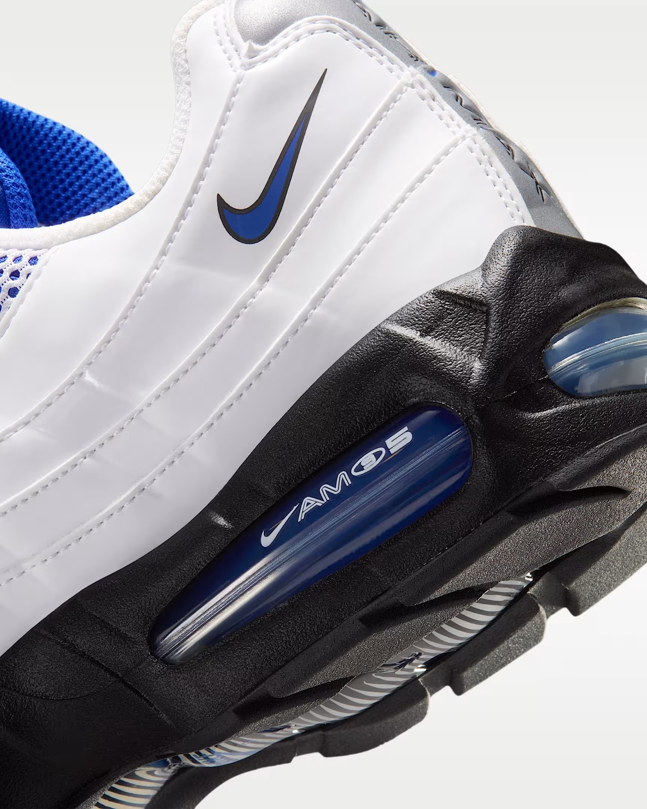 Nike Air Max 95 BIG BUBBLE SE Running Shoes Unisex White Blue IB6830-100