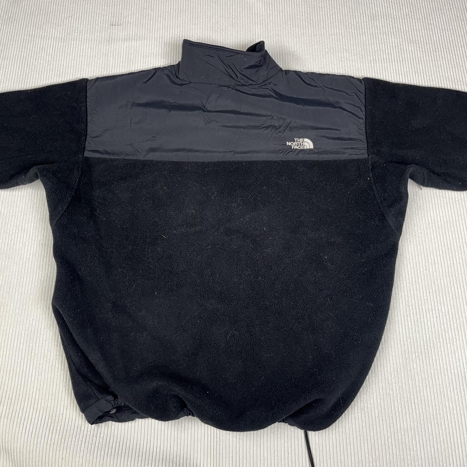 North Face Jacket Mens 2XL Black Denali Fleece Full Zip Pockets Hiking Outdoor