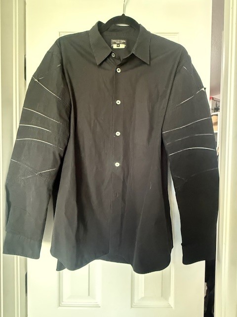 COMME des GARCONS HOMME PLUS Black L/S Size: M Men’s Button Down