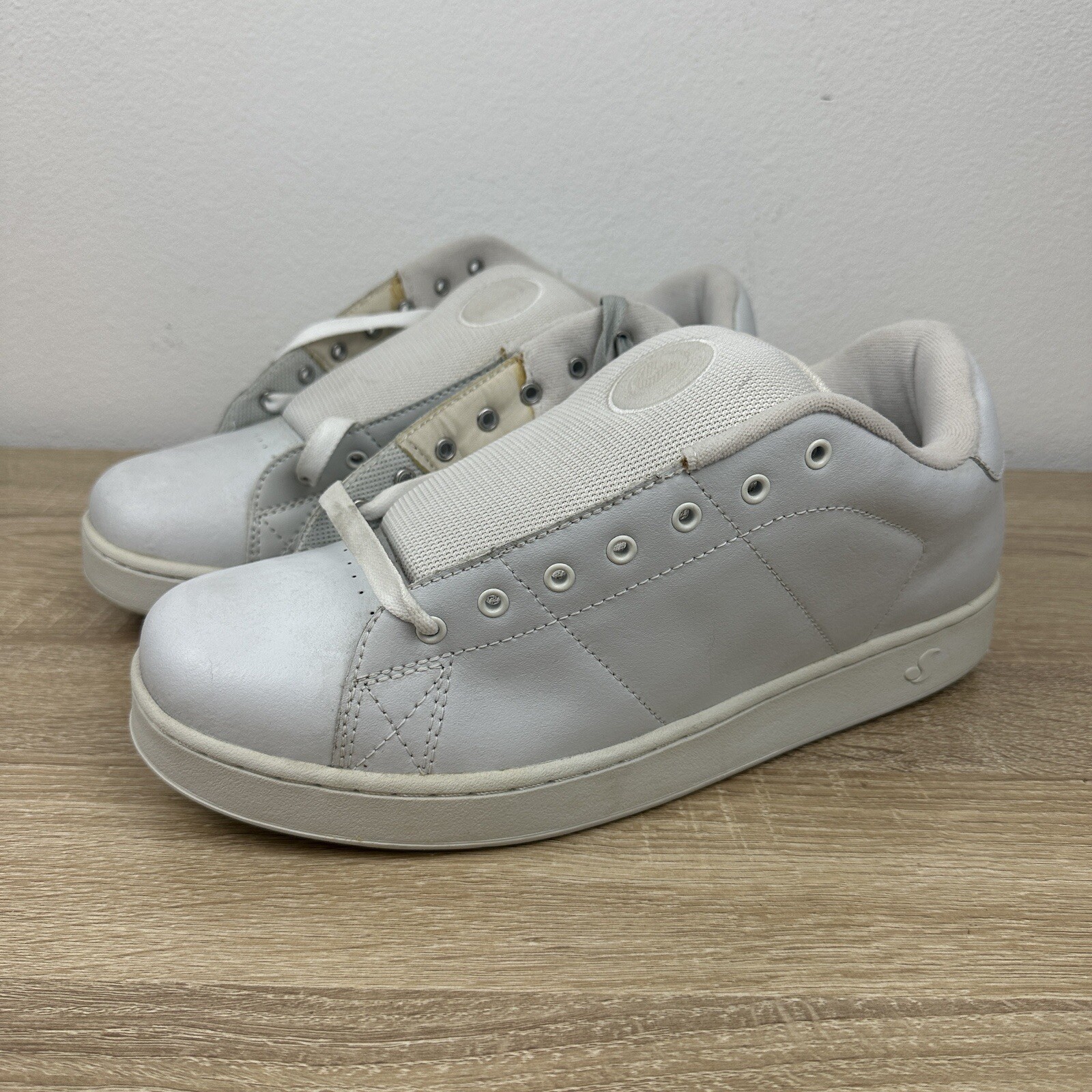 Vintage Y2K DVS Revival Mens Size 14 Skateboarding Shoes White