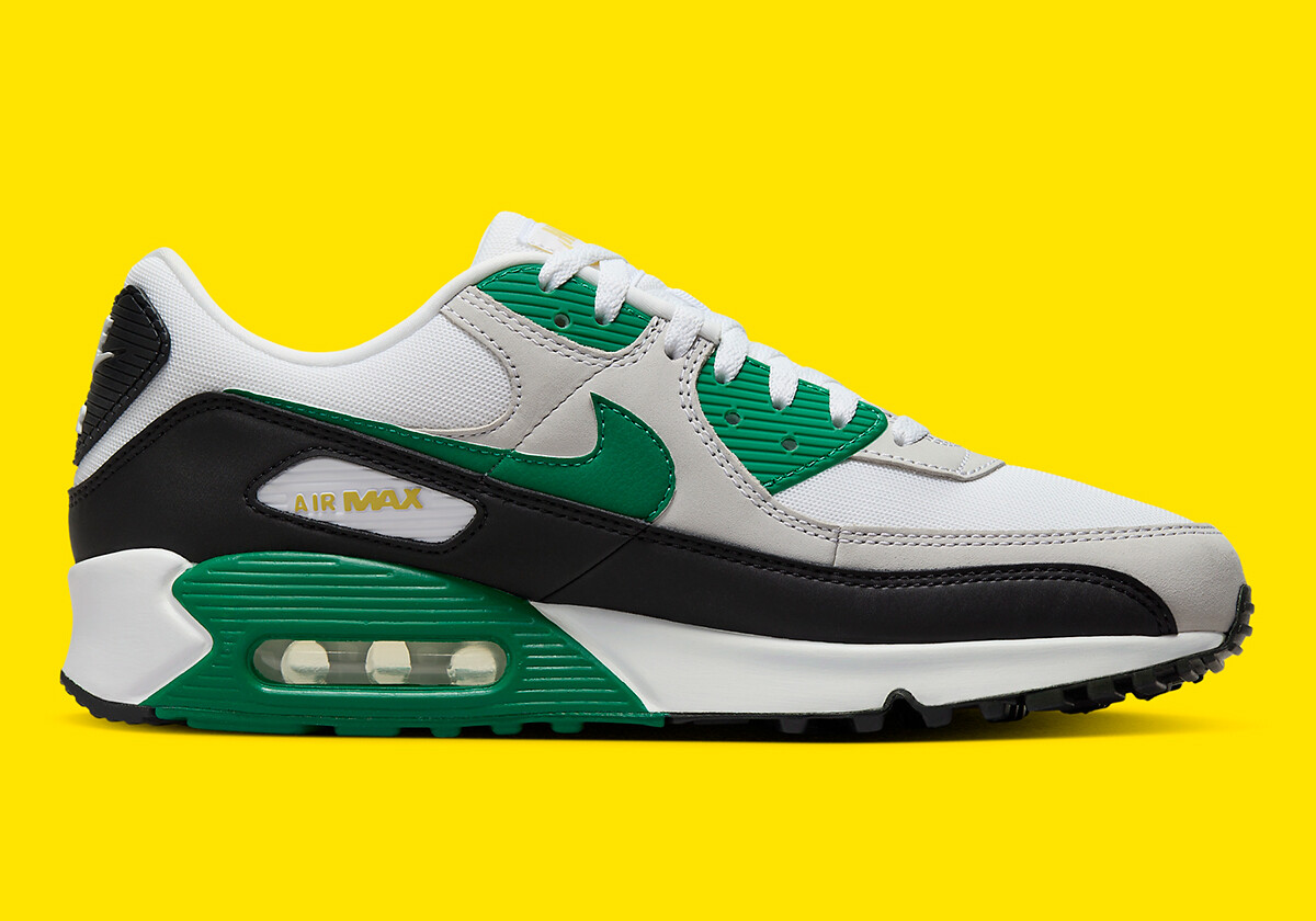 Nike Air Max 90 White Malachite Green Black FB9658-102 Men’s