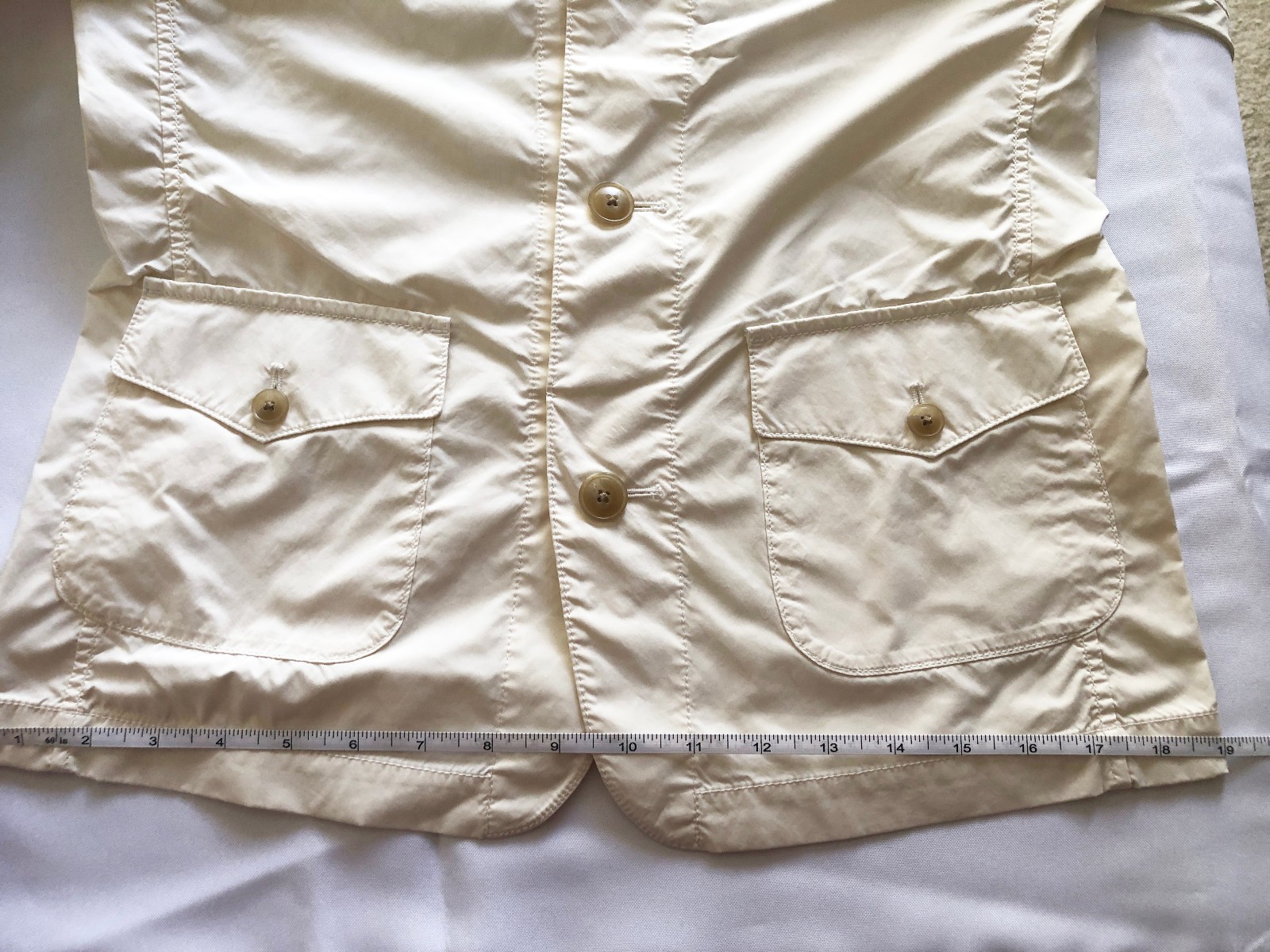 Uniqlo Women Coverall Jacket IDLF (INES DE LA FRESSANGE) in Natural XS – NWT