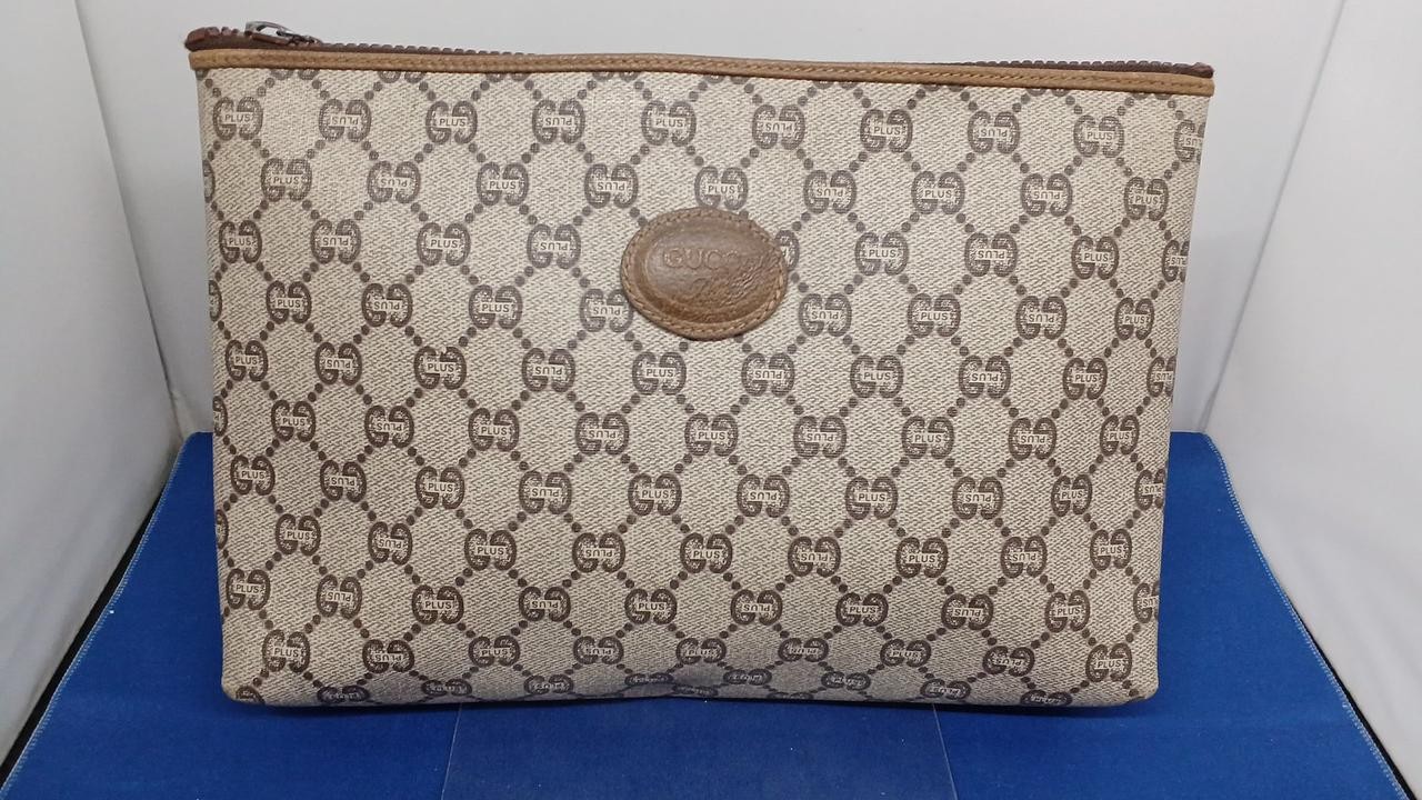 GUCCI Second Bag Beige 10.6 inch Ladies
