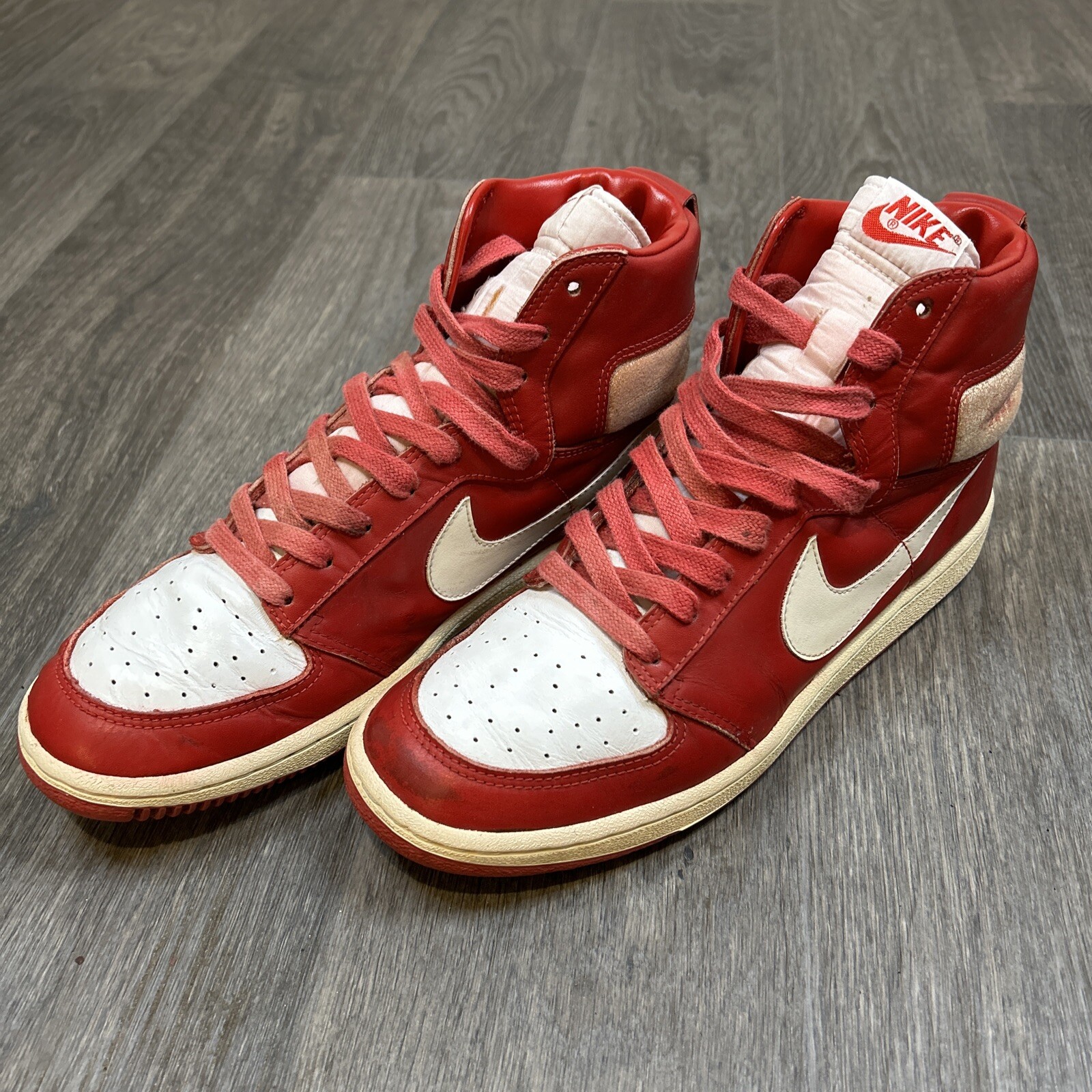 VTG Nike 1980’s Sales Sample Dynasty Red White Men’ US 9 1985 Original OG Shoes