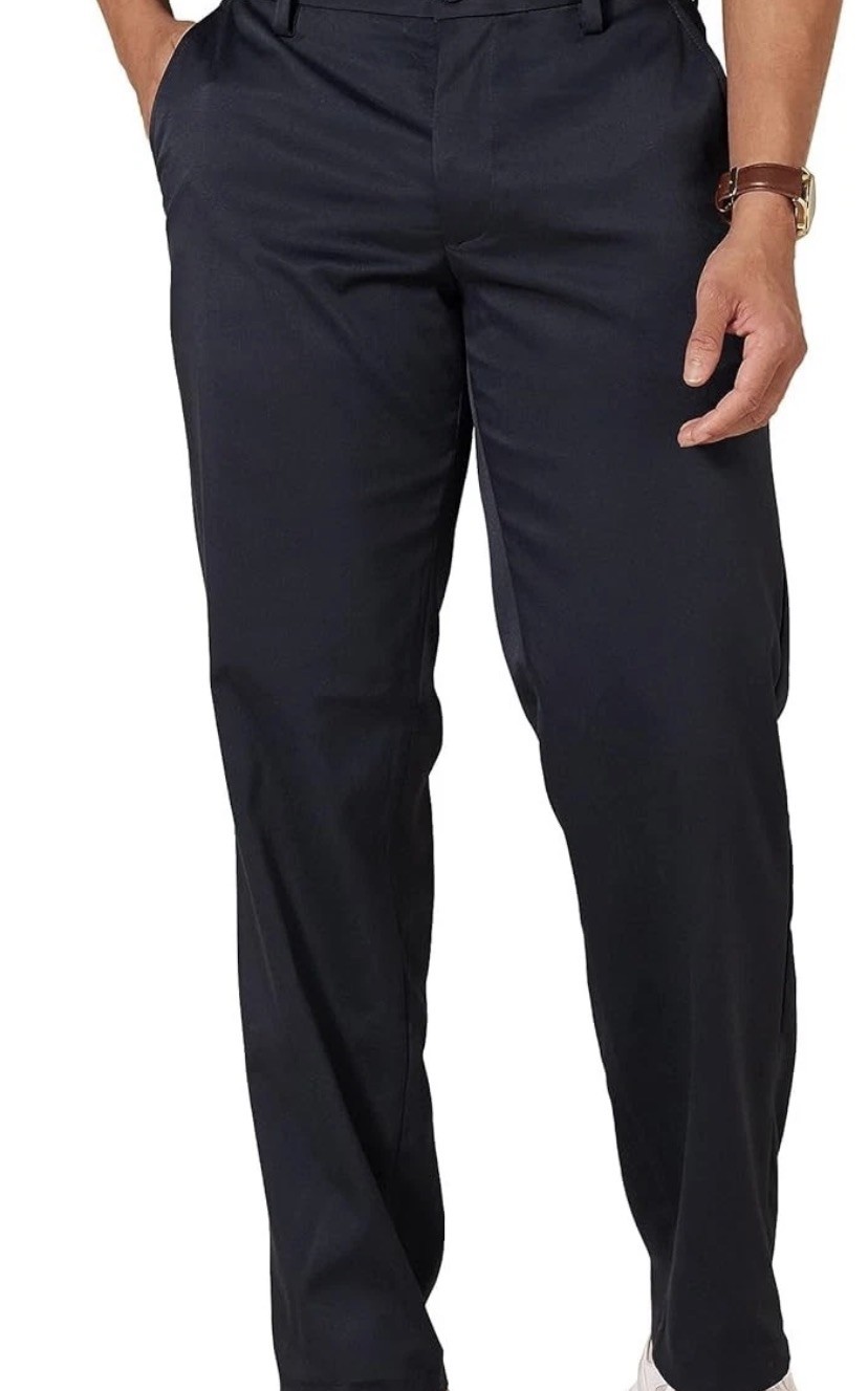 NWT~Amazon Essentials~Men’s Classic Fit~Stretch Chino~GOLF Pant~NAVY~36W x 29L