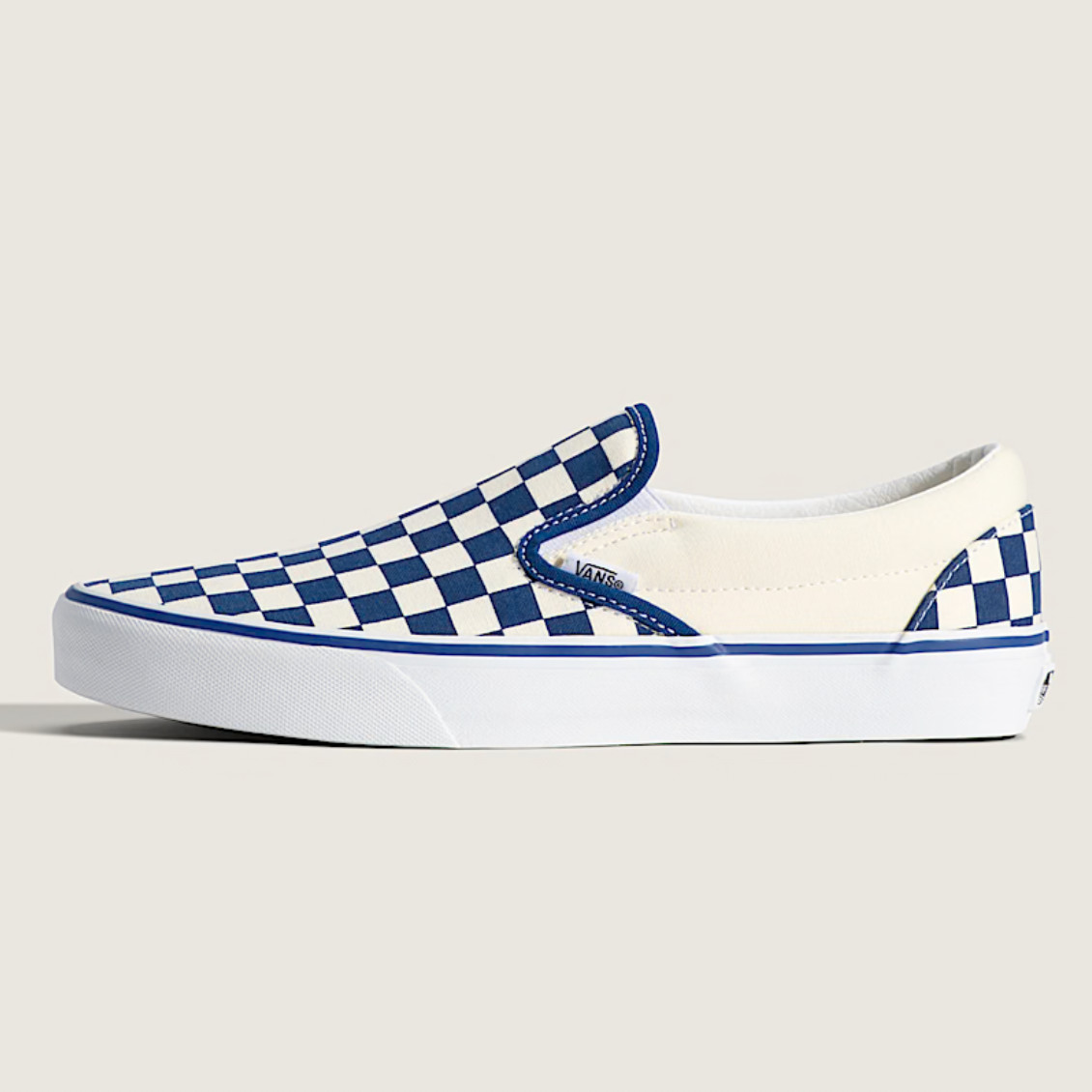 Vans Slip-On Primary Check True Blue/White Men’s Sneakers VN000EACAMQ