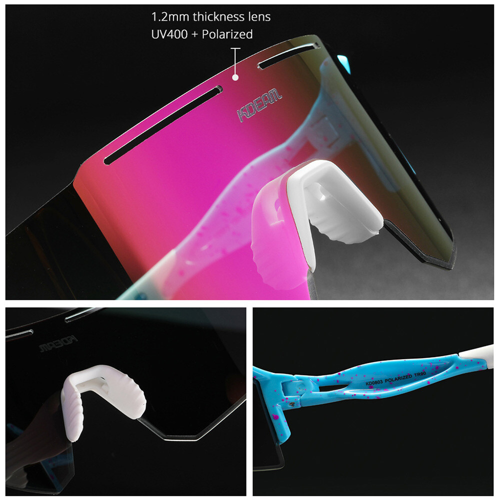 KDEAM Polarized Sunglasses Men&Women TR90 Outdoor Glasses Cycling Sports Goggles