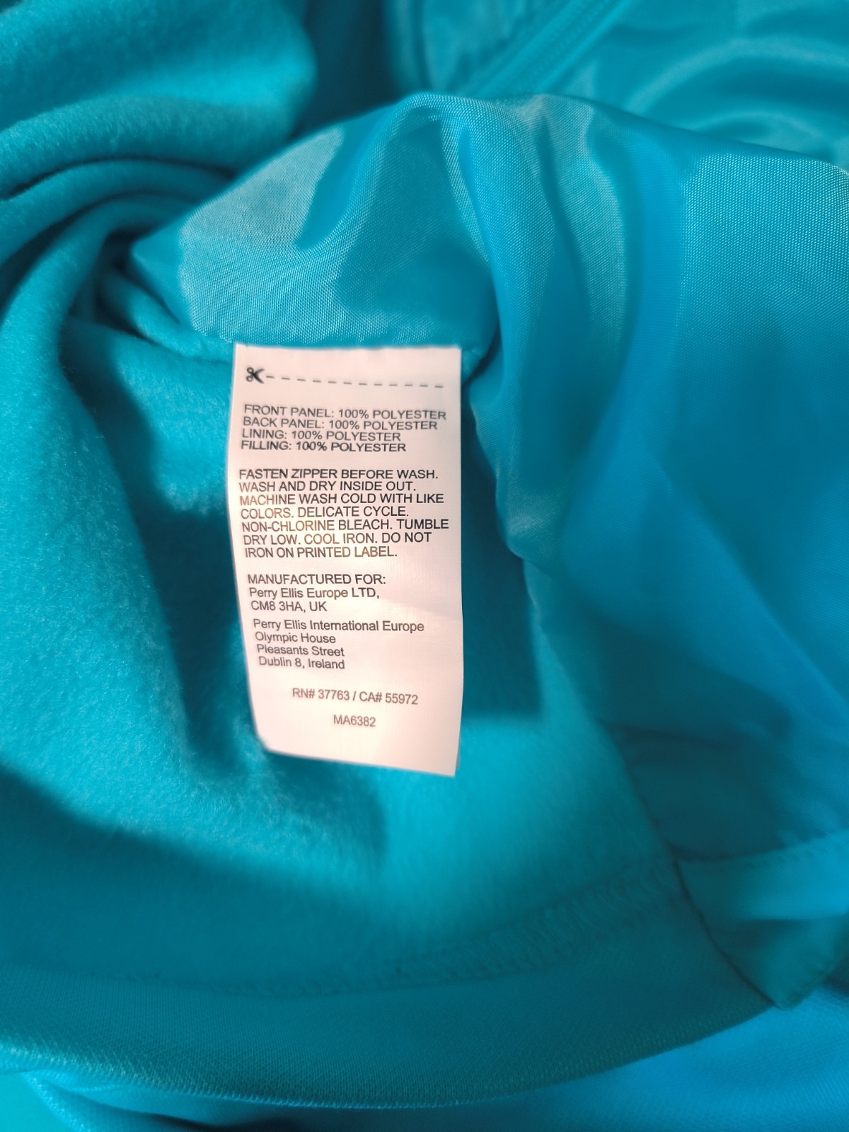 Callaway Vest Men’s Med Turquoise Quilted Puffer Golf Full Zip Sleeveless Jacket