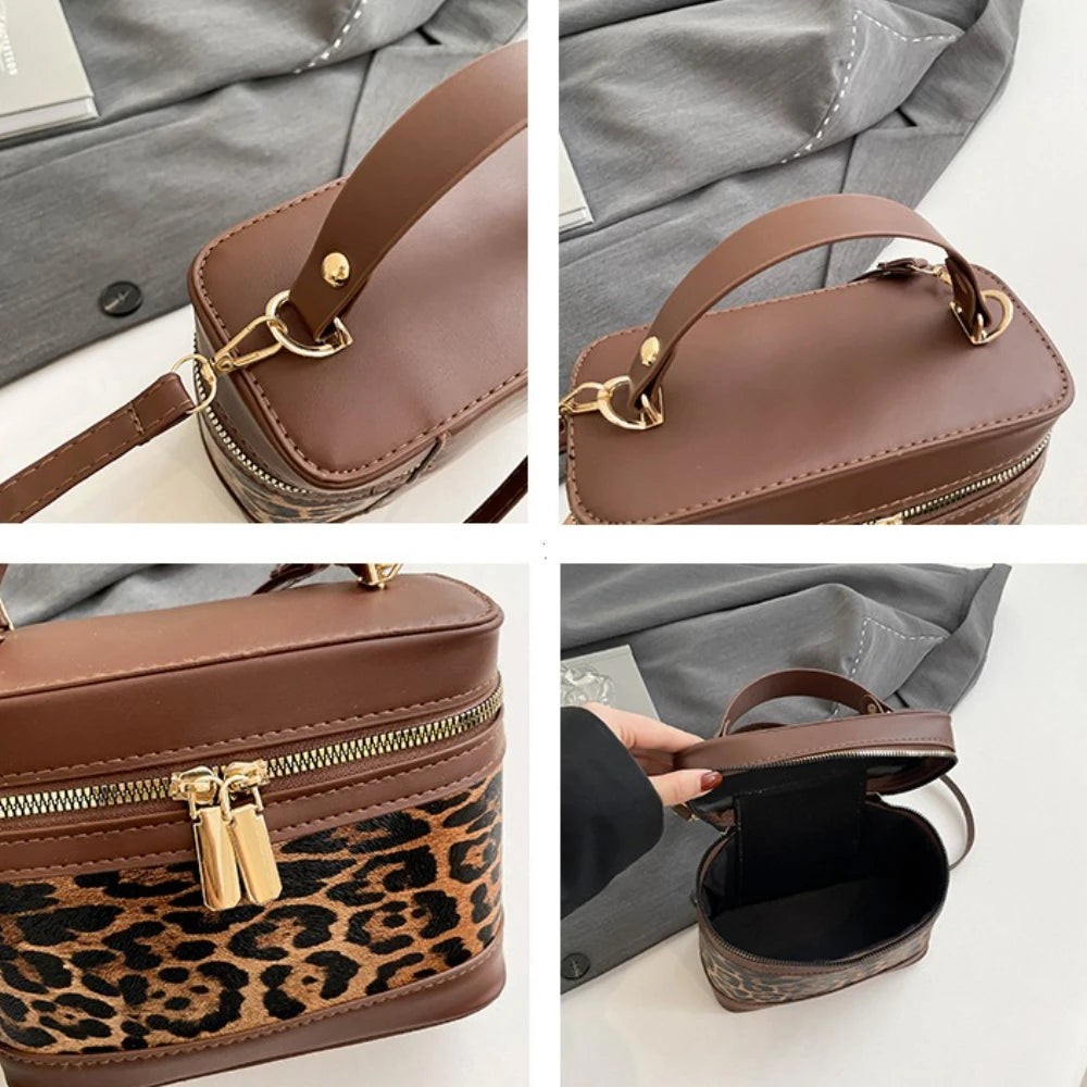 Leopard Pattern Crossbody Shoulder Bag