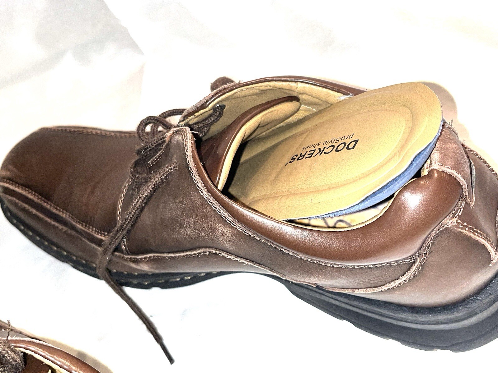 Dockers Pro Style Men Shoes Brown Size 13. Leather Upper And Man Made Material