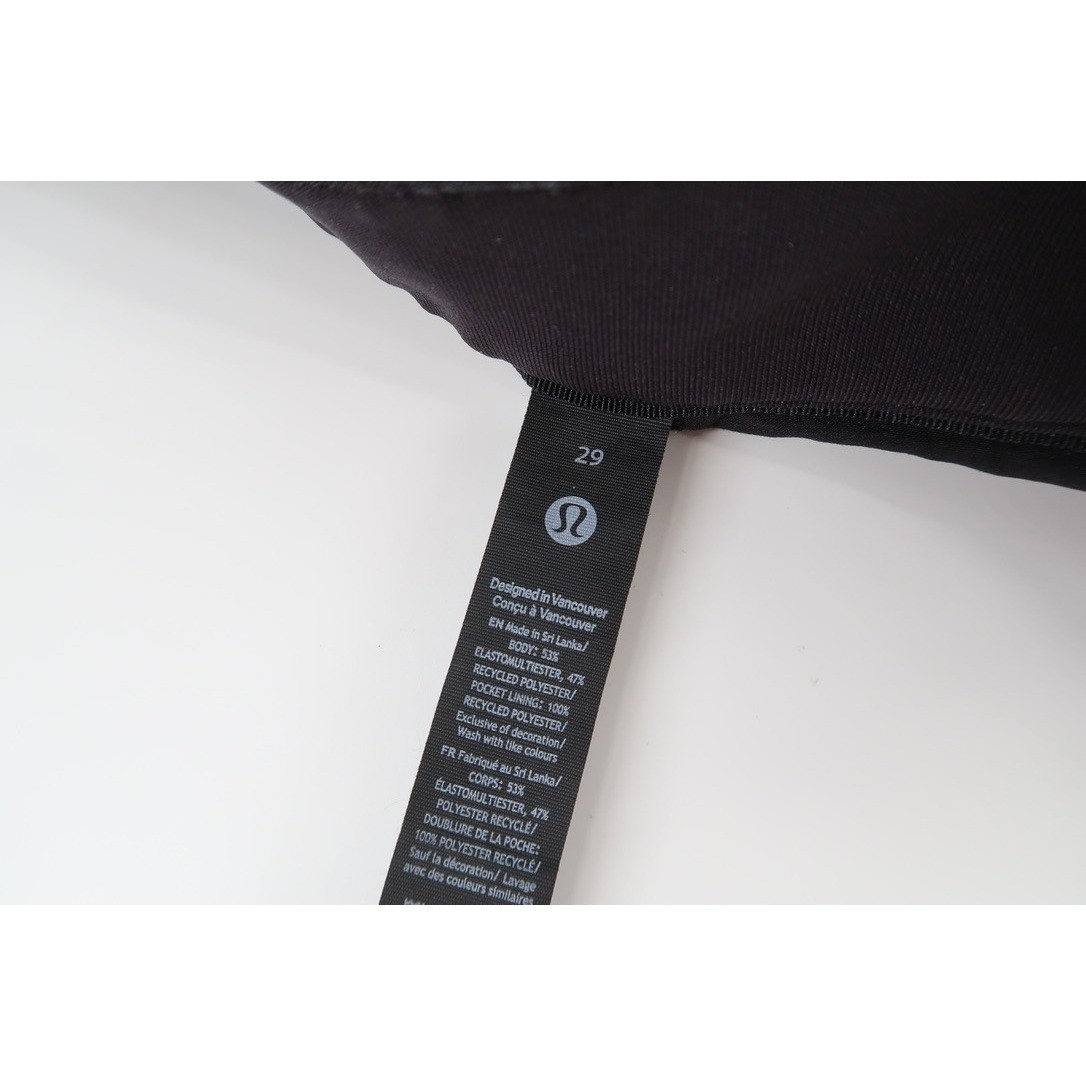 Lululemon ABC Slim Fit Pants Mens 29 Black Technical Stretch Trousers 29×27