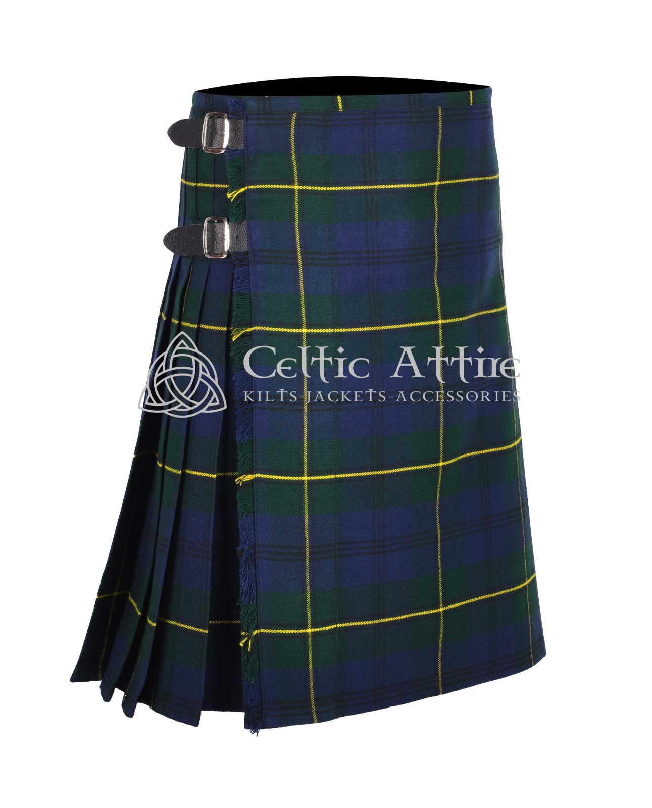 Johnston Tartan 8 Yard Scottish Kilt – Made to Order By Celtic Attire