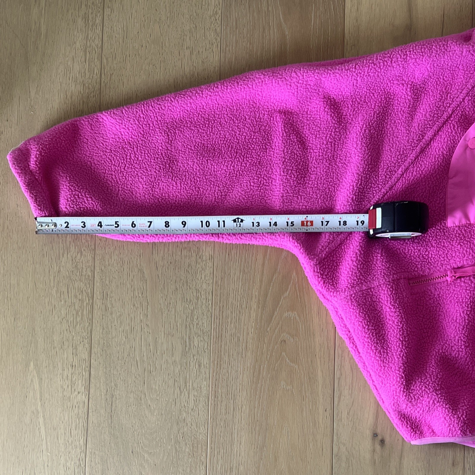 FP Movement Pink Fleece Mock Neck 1/2 Snap Pullover Zipper Pocket S