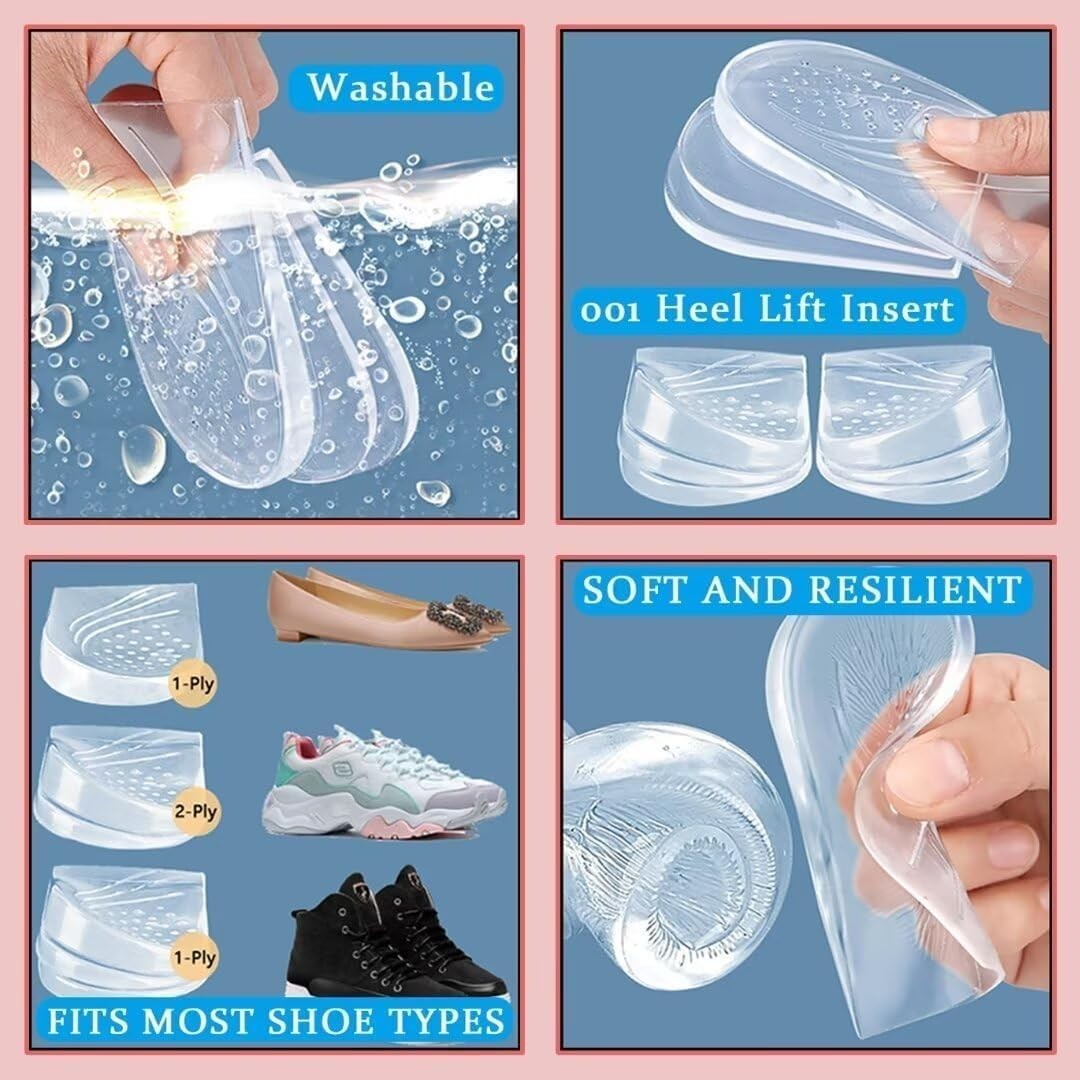 Adjustable Heel Wedge Inserts for Supination & Overpronation Correction Insoles