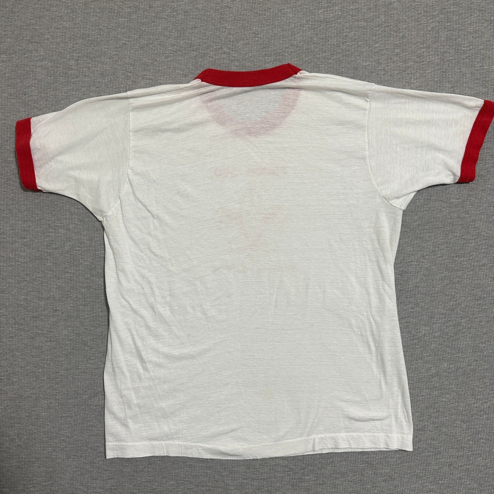 Vintage 80s Screen Stars Boy Scouts Troop 300 Ringer T-Shirt White Size XXL