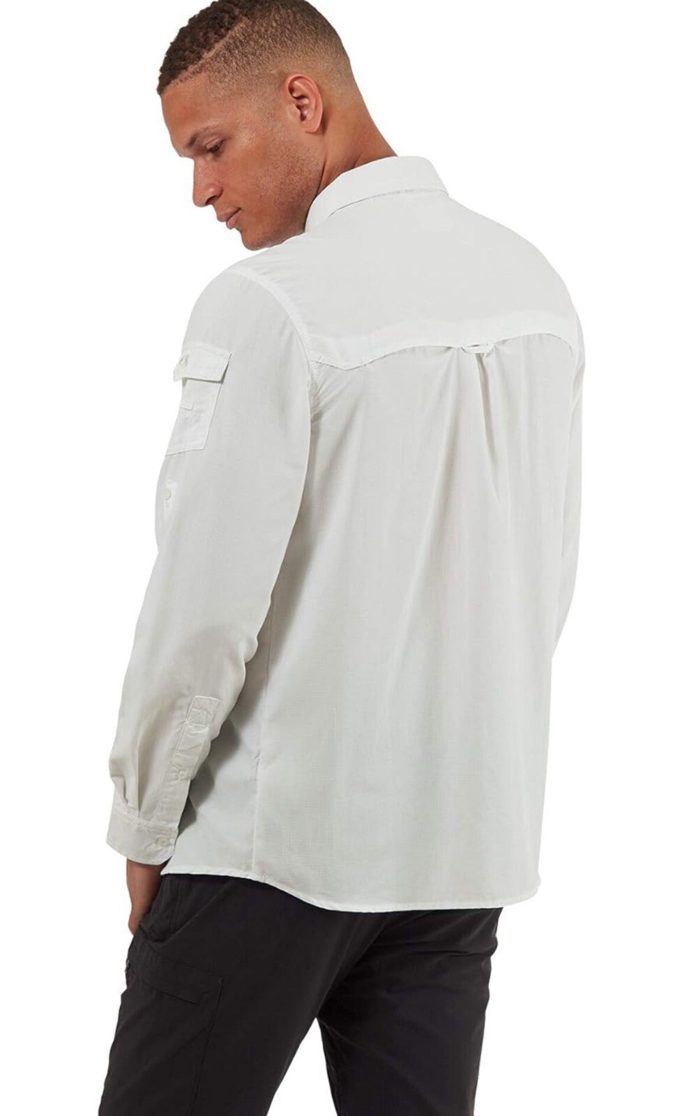 Craghoppers Nosilife Adventure Long Sleeve Shirt Optic White Repel