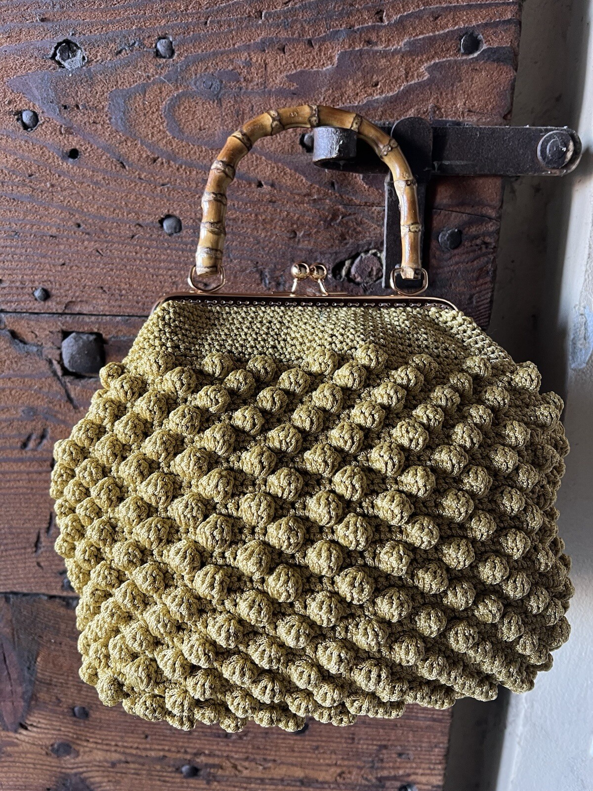 Handmade Crochet Bag Finished Inside With Class Details