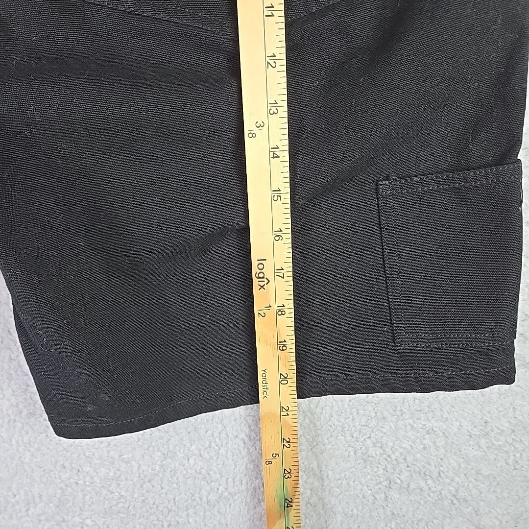 WESC Carpenter Shorts Mens Size 36 Black Heavyweight
