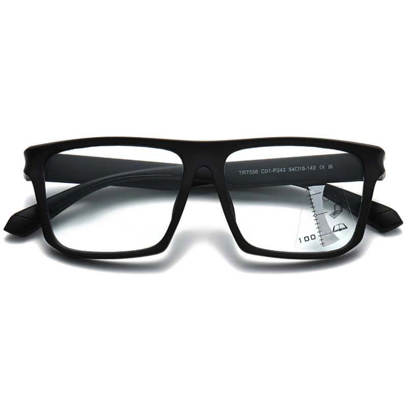 Men TR90 Progressive Multifocus Photochromic Reading Glasses Square Sunglasses