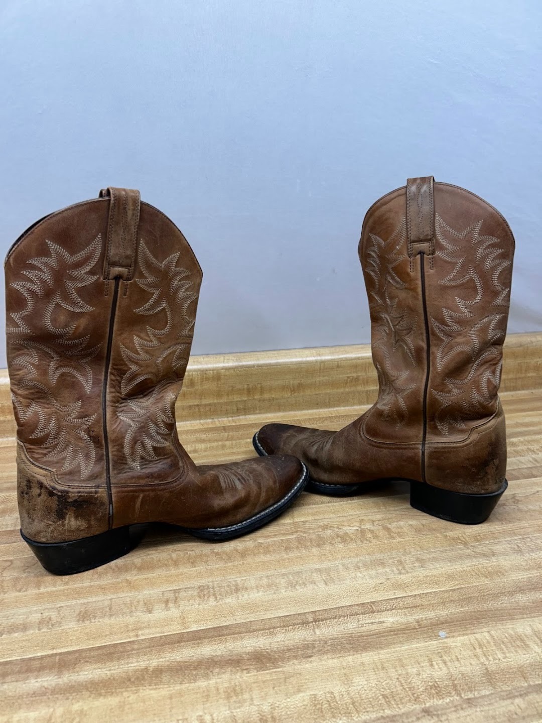 Ariat Heritage Style #34725 Brown Leather Western Cowboy Boots Mens Size 10D