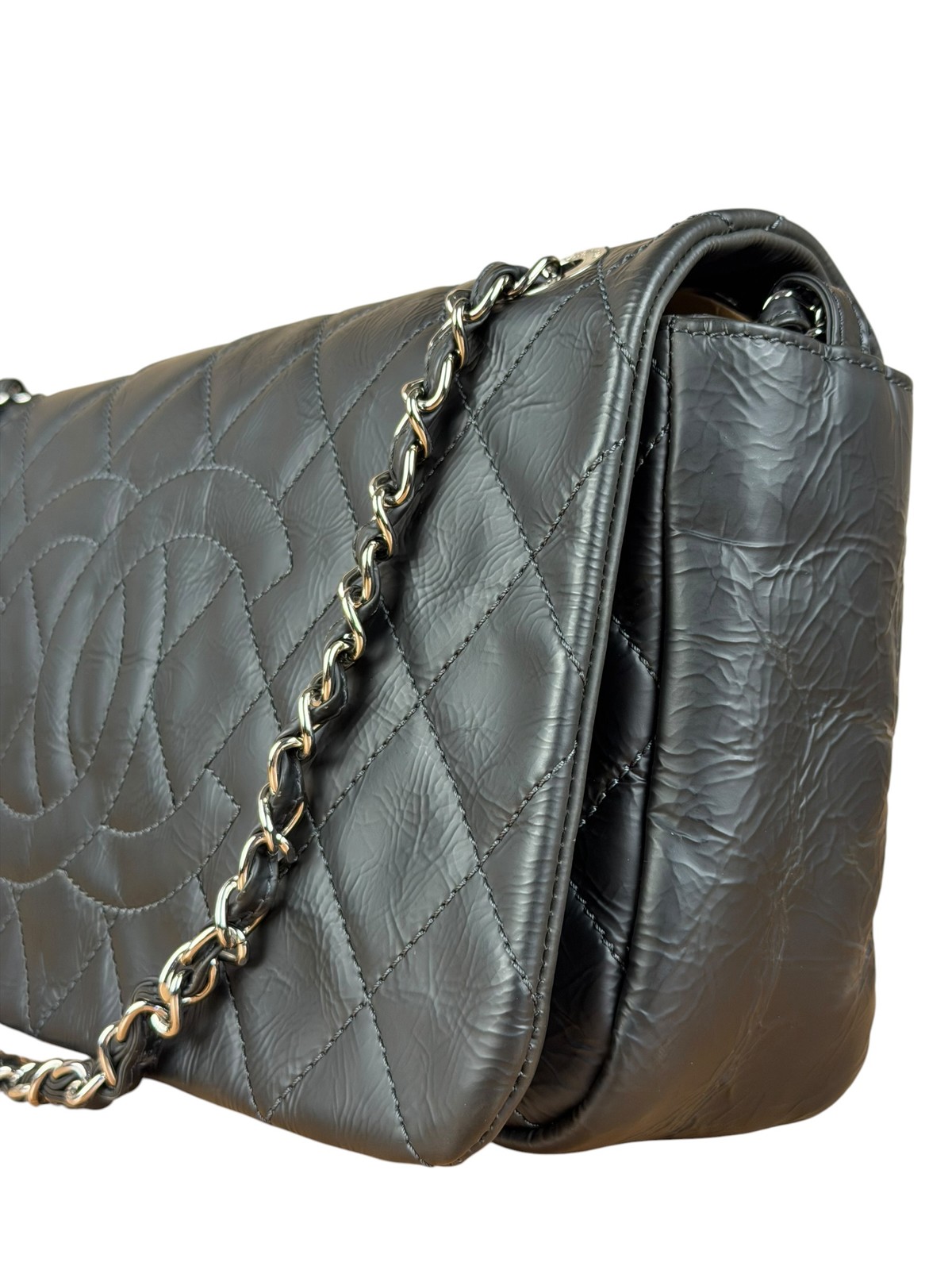 Size OS – Chanel Black Leather Ultimate Stitch Single Flap Bag 2010 / Pre-Owned
