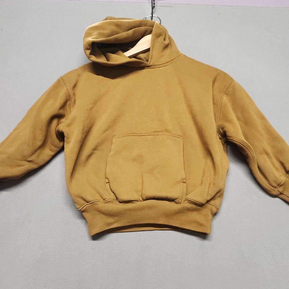 YZY Youth Hoodie Brown Size S (6-7) 100% Cotton Kids Hooded Sweatshirt for Kids