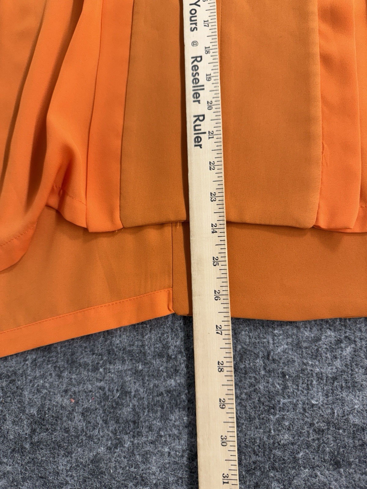 Mia Mulier Milano Blouse Tunic Shirt Medium Orange Oversized Top Italian N46