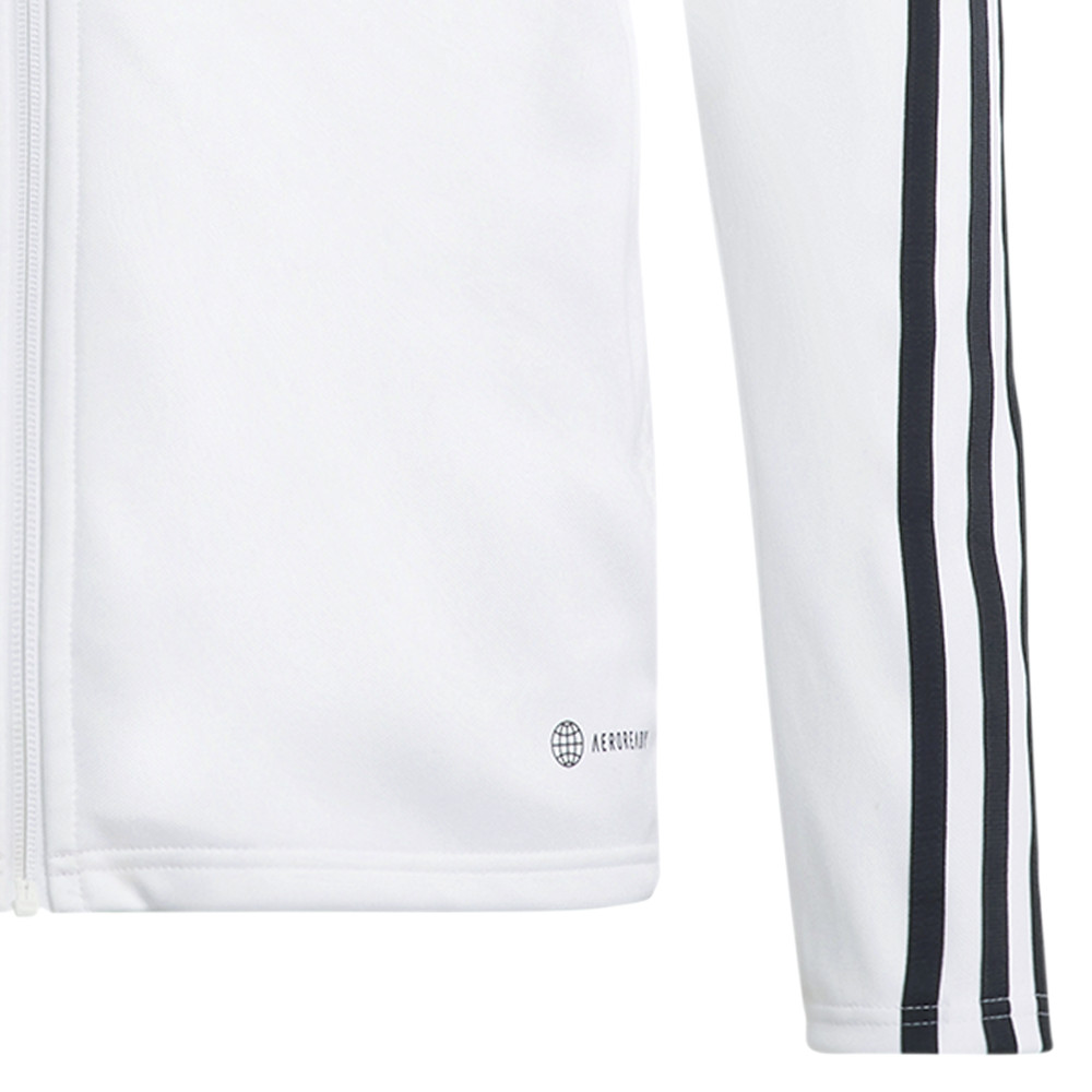 adidas Tiro23 League Full Zip Track Jacket Mens White Casual Athletic Outerwear