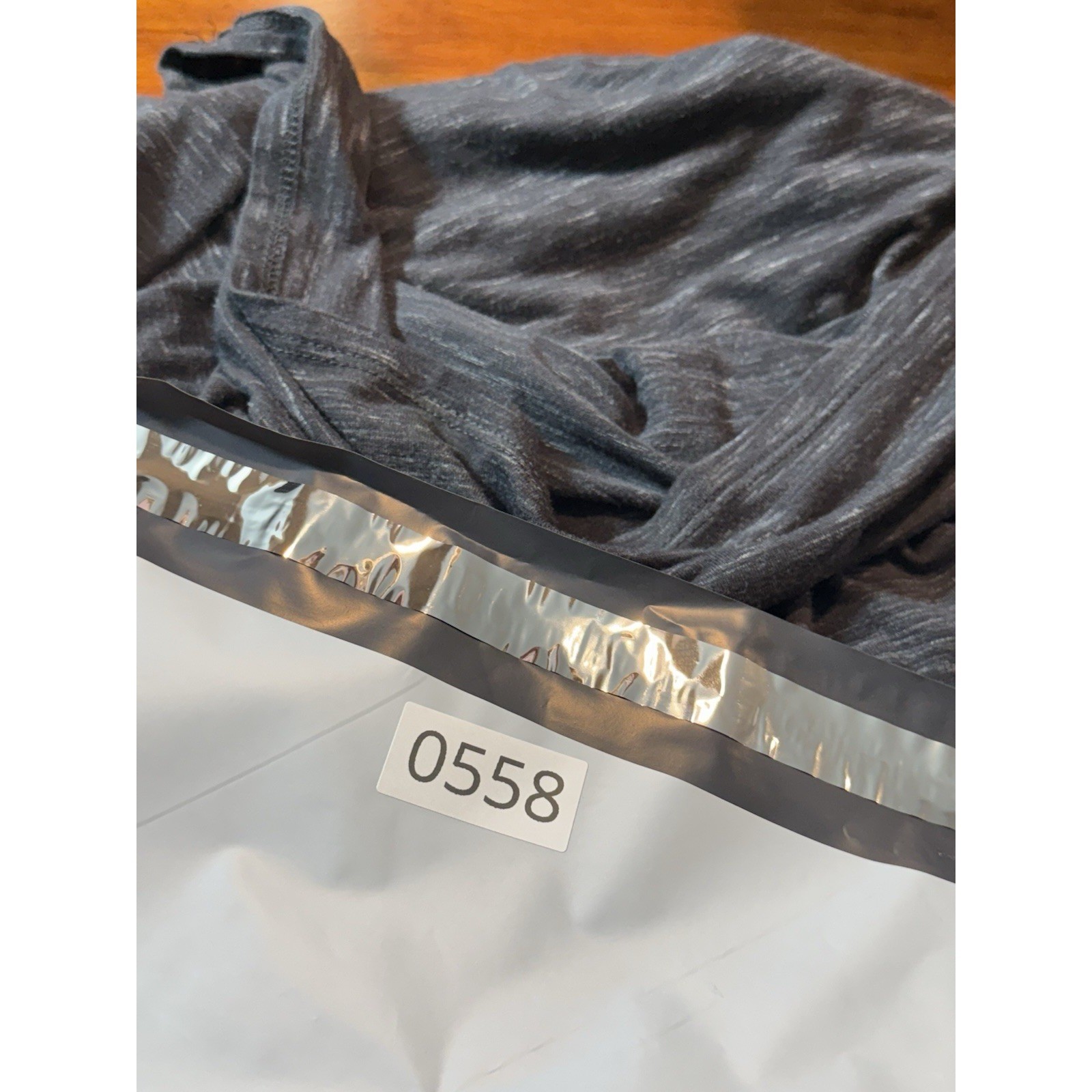 olive & oak Grey Heathered Knit Drawstring Waist Pocket Dress Medium
