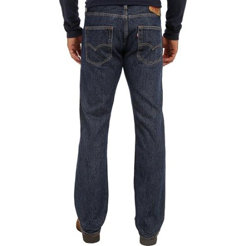 Levi’s Men’s 501 Original Fit Jeans, Dark Stonewash, Size 38W x 30L