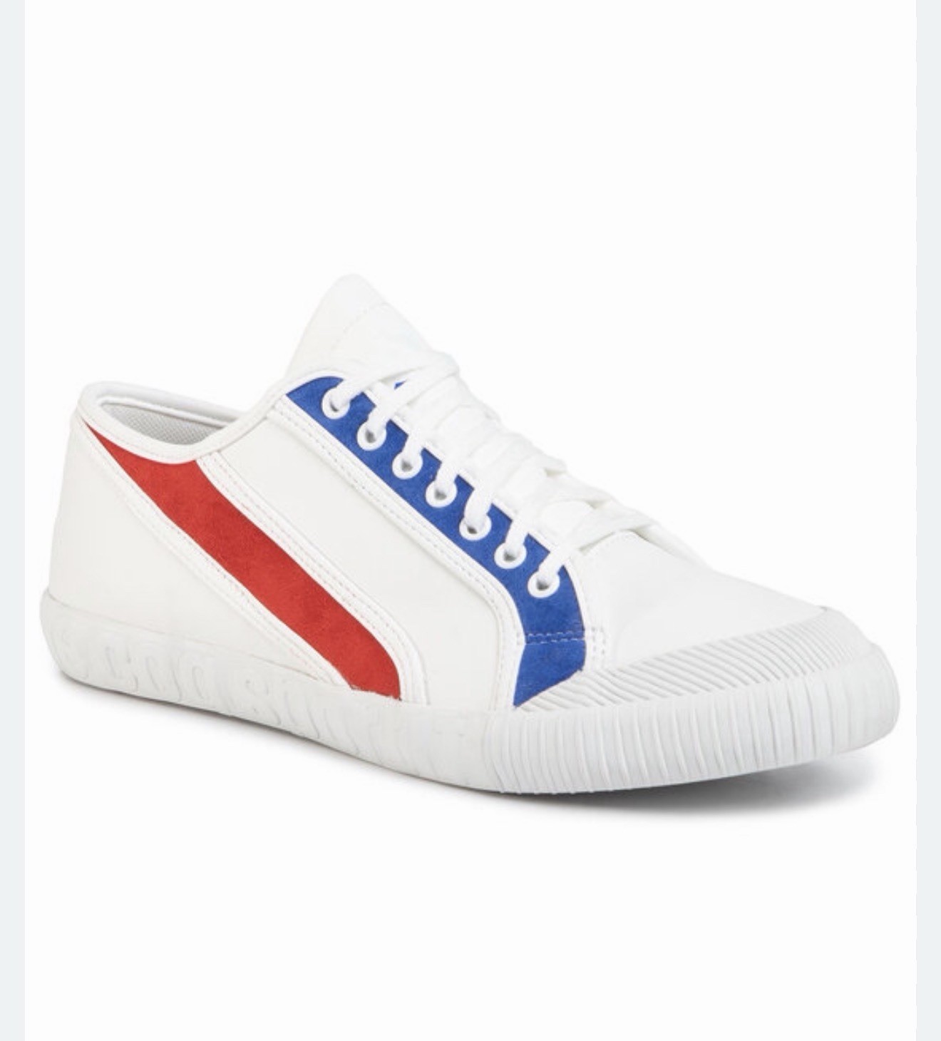 Le Coq Sportif Nationale Tricolore Retro Sneakers US 11.5 White Blue Red NWT
