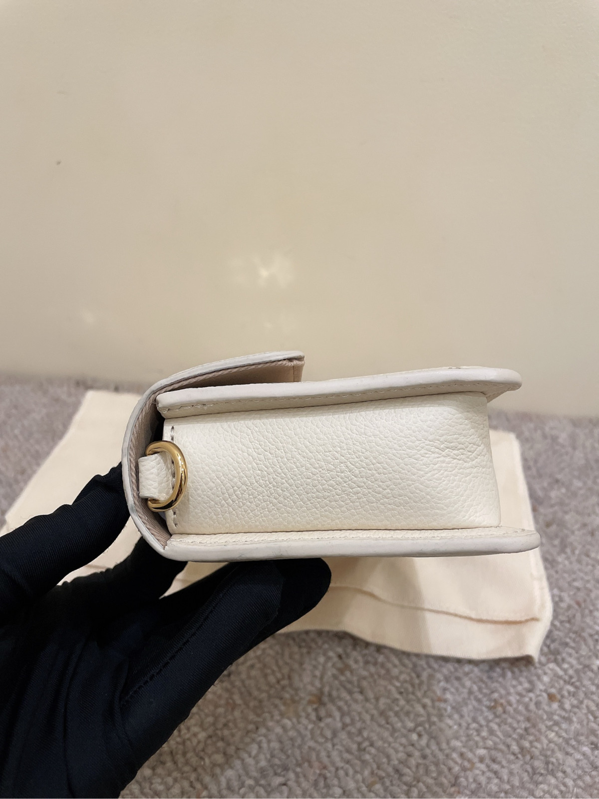 Authentic Louis Vuitton Metis Wallet On Chain Embossed Calfskin Wallet On Chain