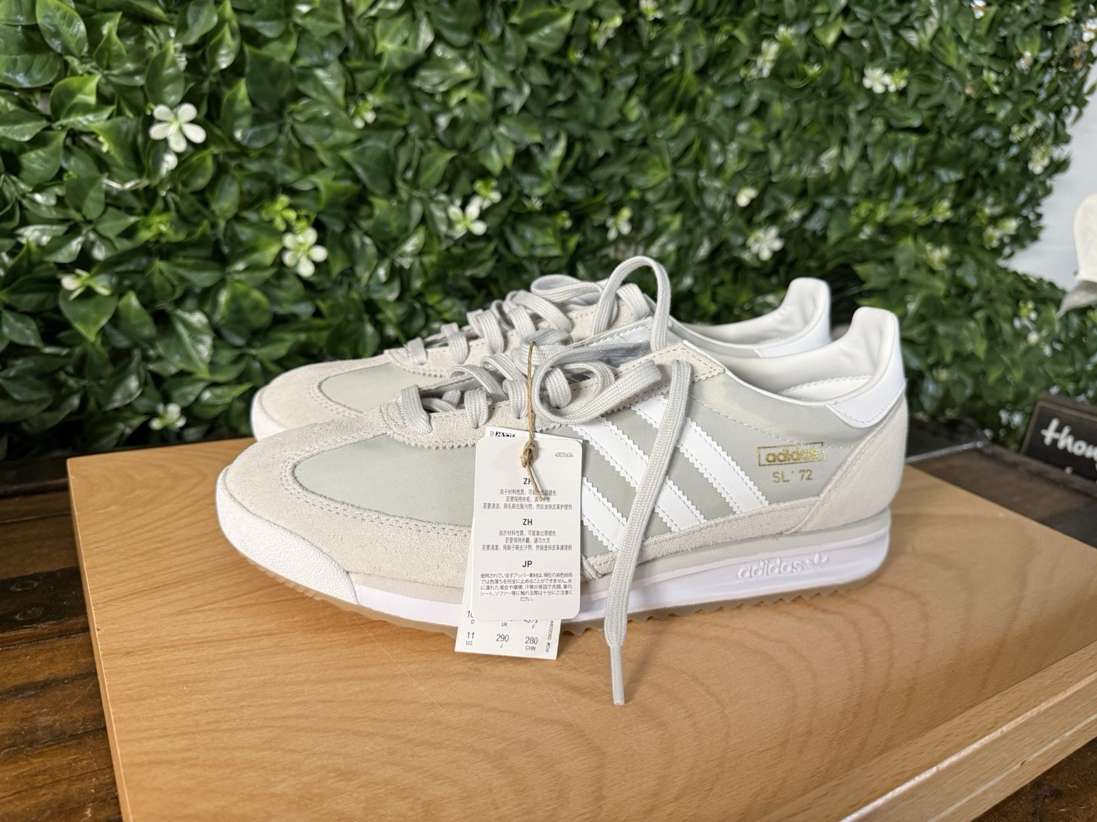 adidas Originals SL72 RS Grey One/Cloud White Suede Low Top Sneakers JI1281
