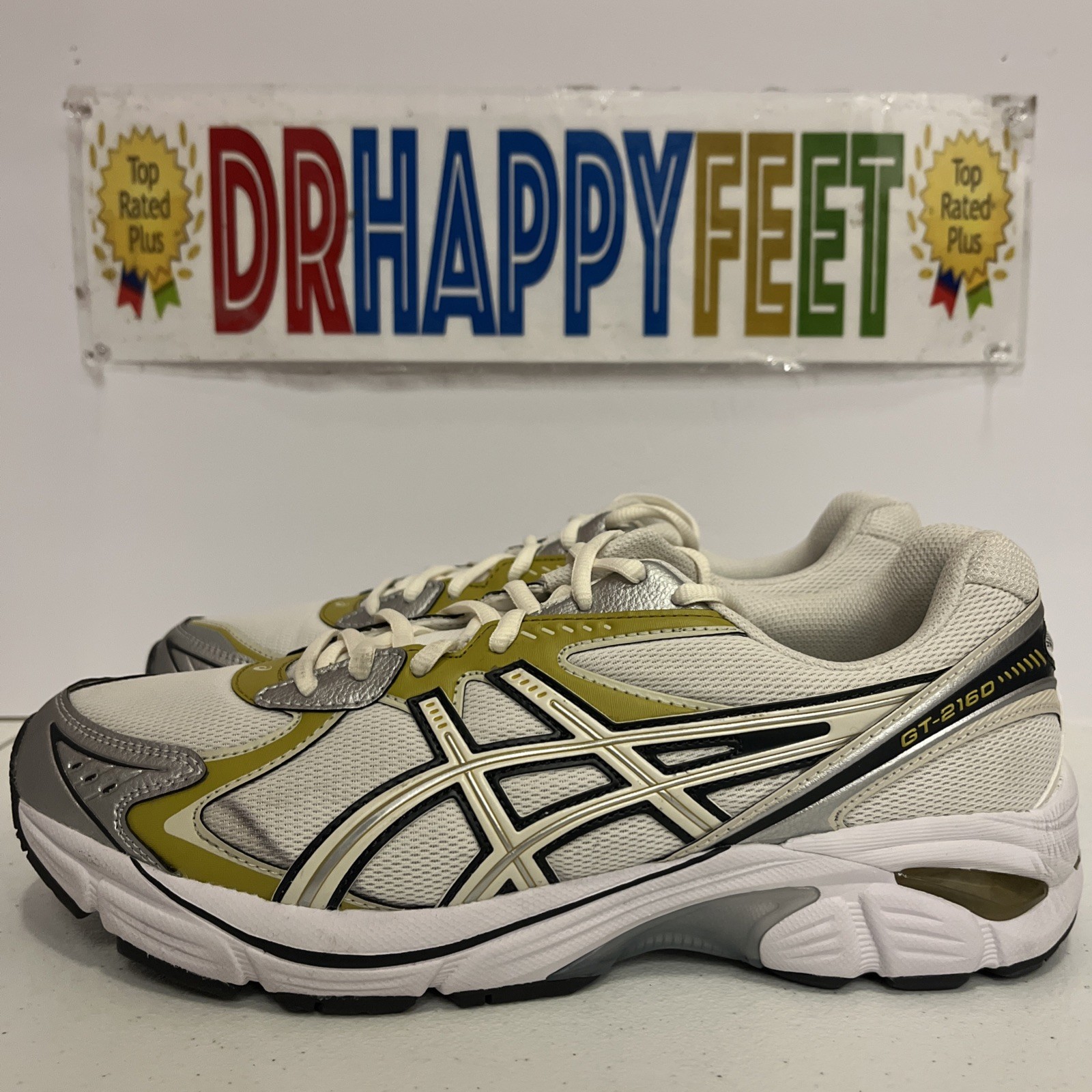 Asics GT-2160 Men’s Running Shoe Cream/Dark Mustard 1203A320 108 New