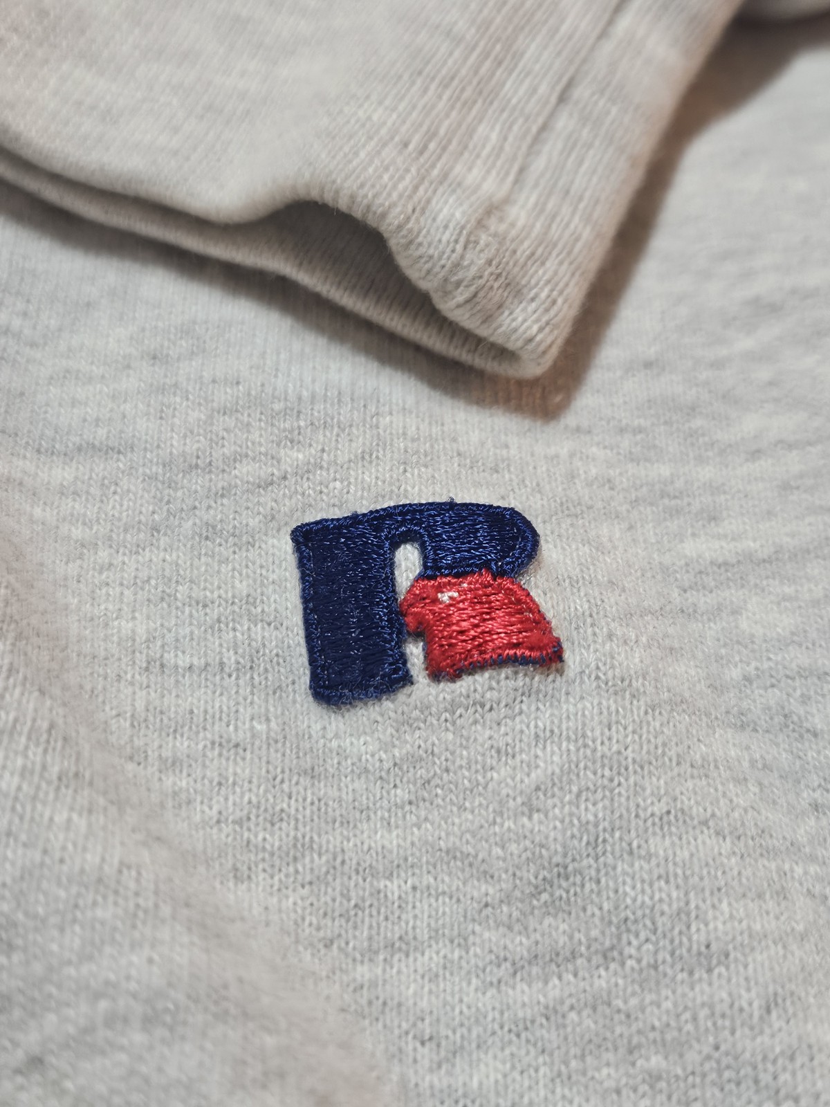 Vintage Auburn University Crewneck Russell Athletic L Embroidered Made USA