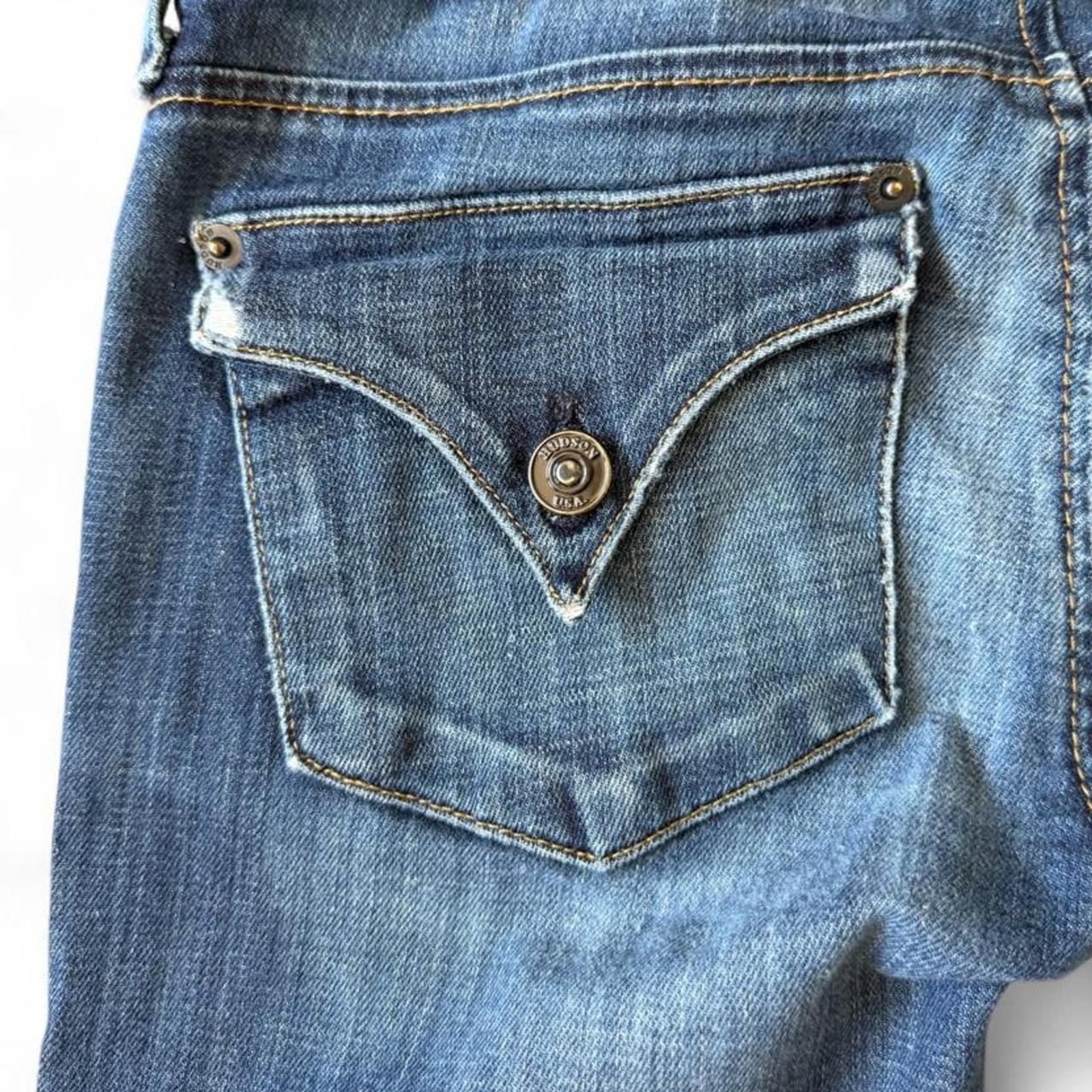 Hudson Women’s Distressed Low-Rise Slim Skinny Jeans Y2K VIBES Size 26