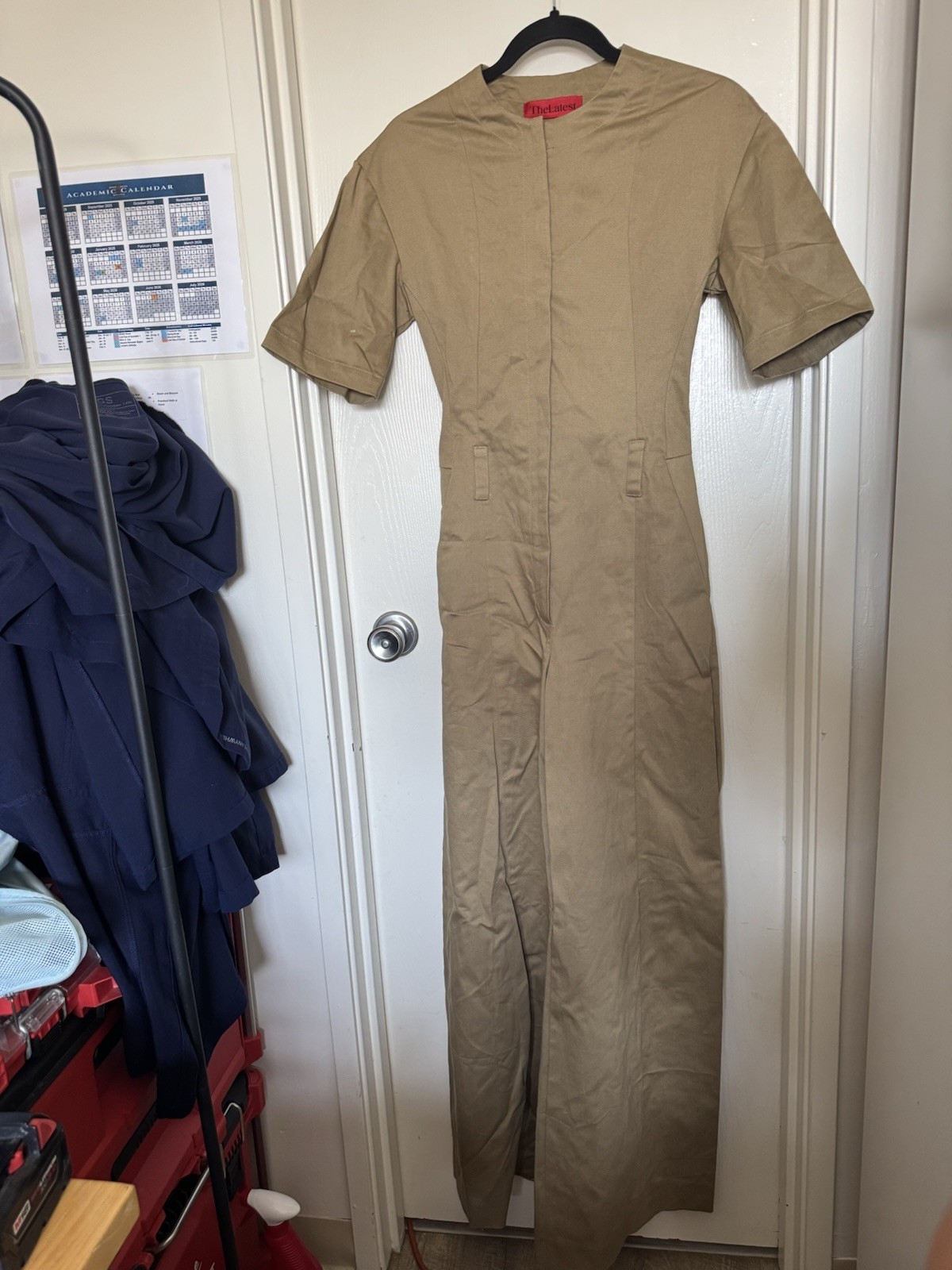 TheLatest Bianca Made in Italy Short Sleeve Wide Leg Jumpsuit IT 38 NWT