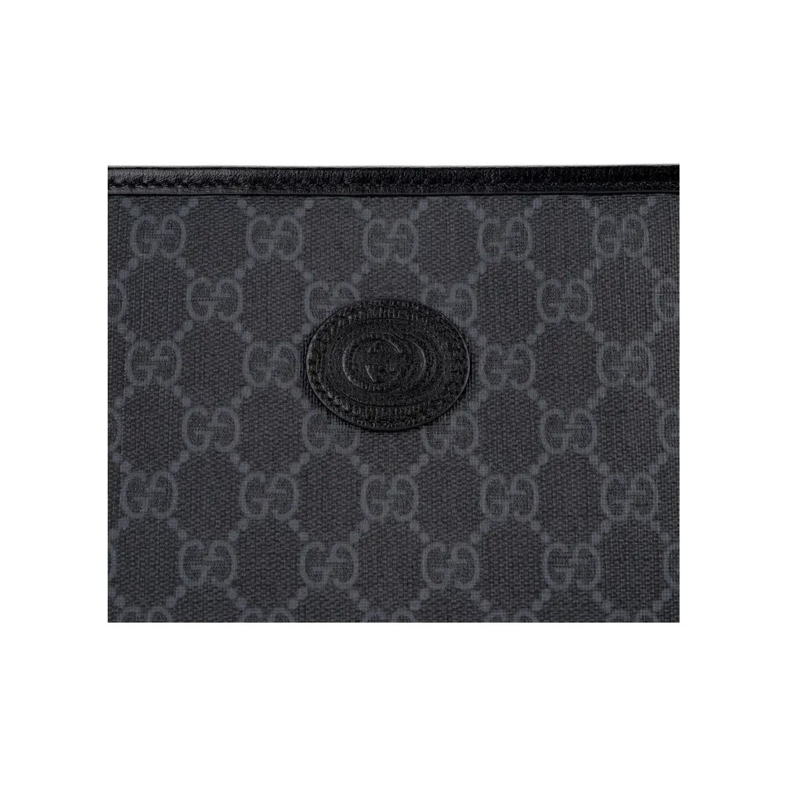 GUCCI Vintage Logo Makeup Bag Handbag Toilet Bag Men’s 10.2×2.3×7.8 in