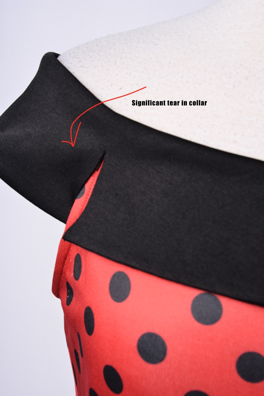 UNIQUE VINTAGE RED & BLACK DOT OFF THE SHOULDER SWING DRESS – NEW – REG & PLUS